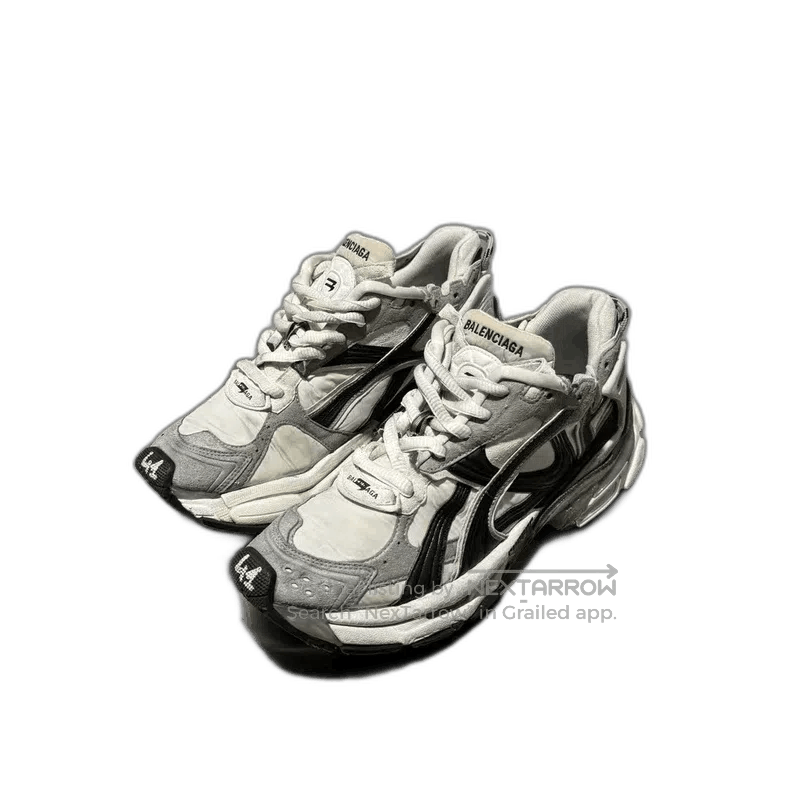 Balenciaga Balenciaga Runner Distressed Gray Black Sneakers. Size US 10.5 / EU 43-44 - 1 Thumbnail