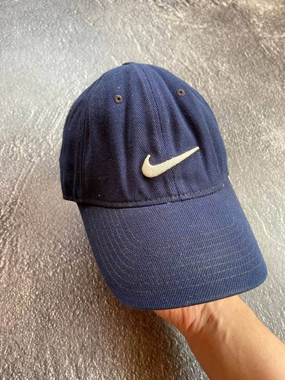 Vintage Vintage Nike big swoosh Y2K denim cap Size ONE SIZE - 1 Thumbnail