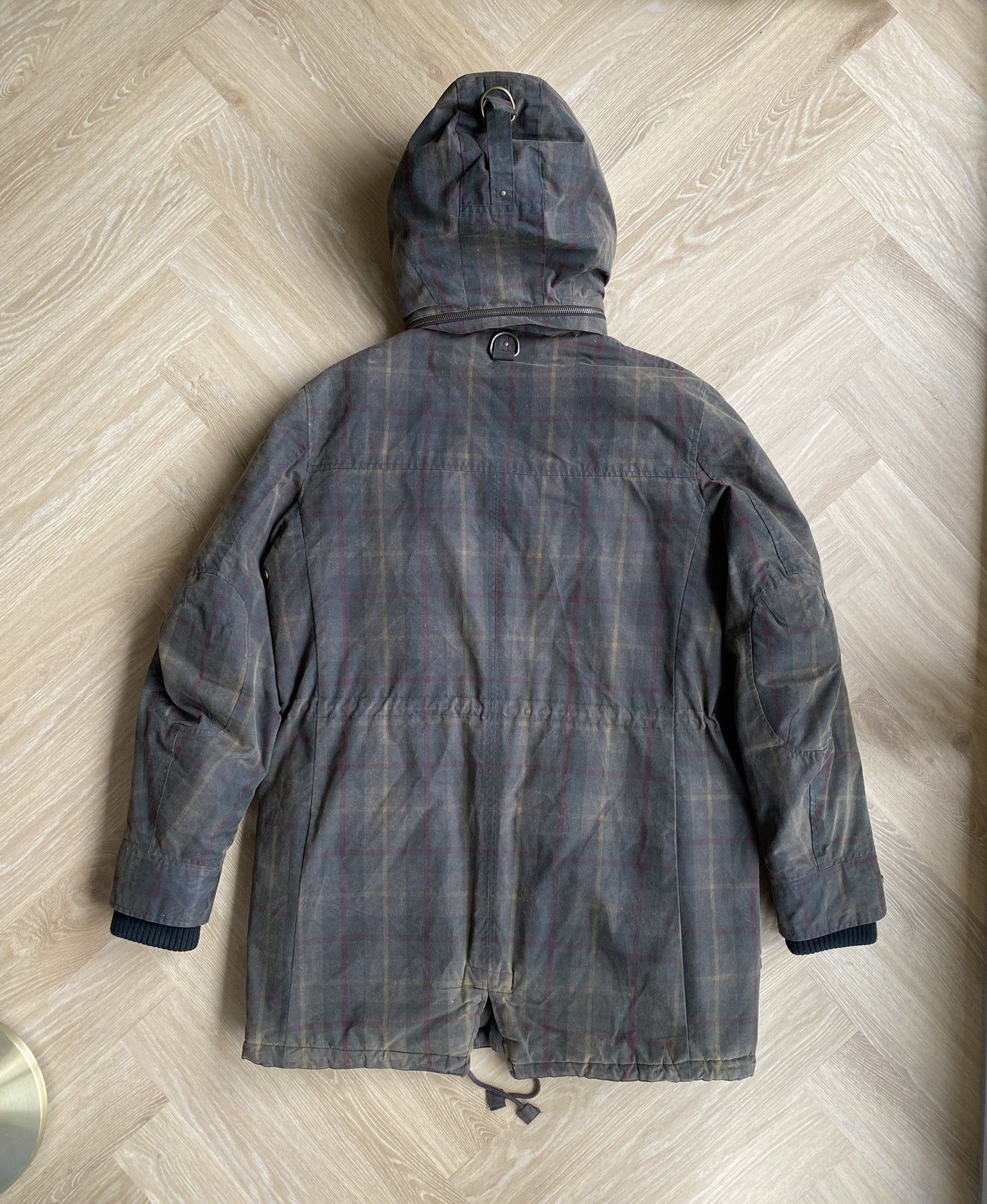 NN07 Waxed Check Coat - British Millerain Fabric Size US XL / EU 56 / 4 - 19 Thumbnail