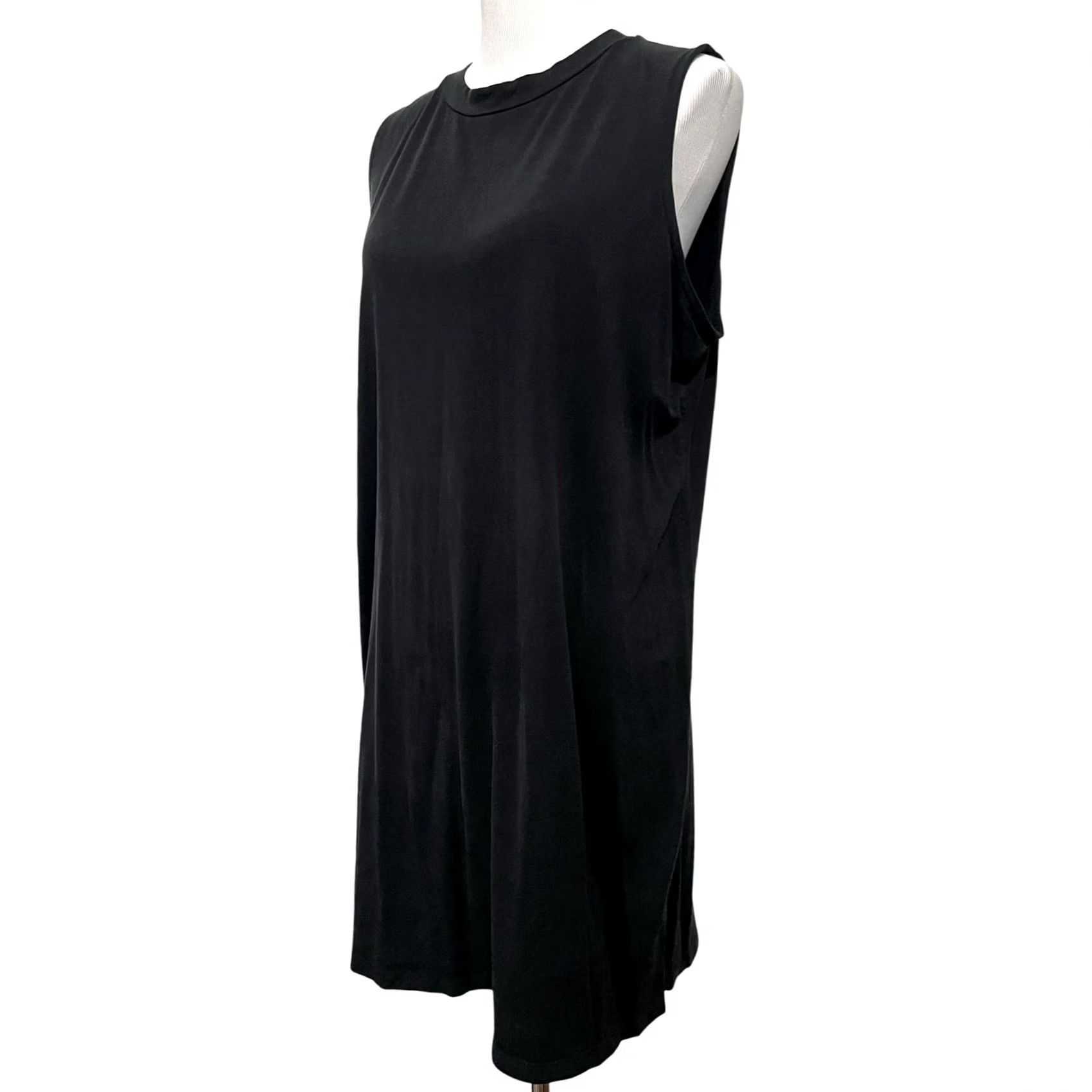Eileen Fisher Eileen Fisher Black Dress Sleeveless Mock Neck XL Shirt Dress Women Dress Length Knee Length Black 100% Cotton Solid Comfortable Minimalist Size XL / US 12-14 / IT 48-50 - 3 Thumbnail