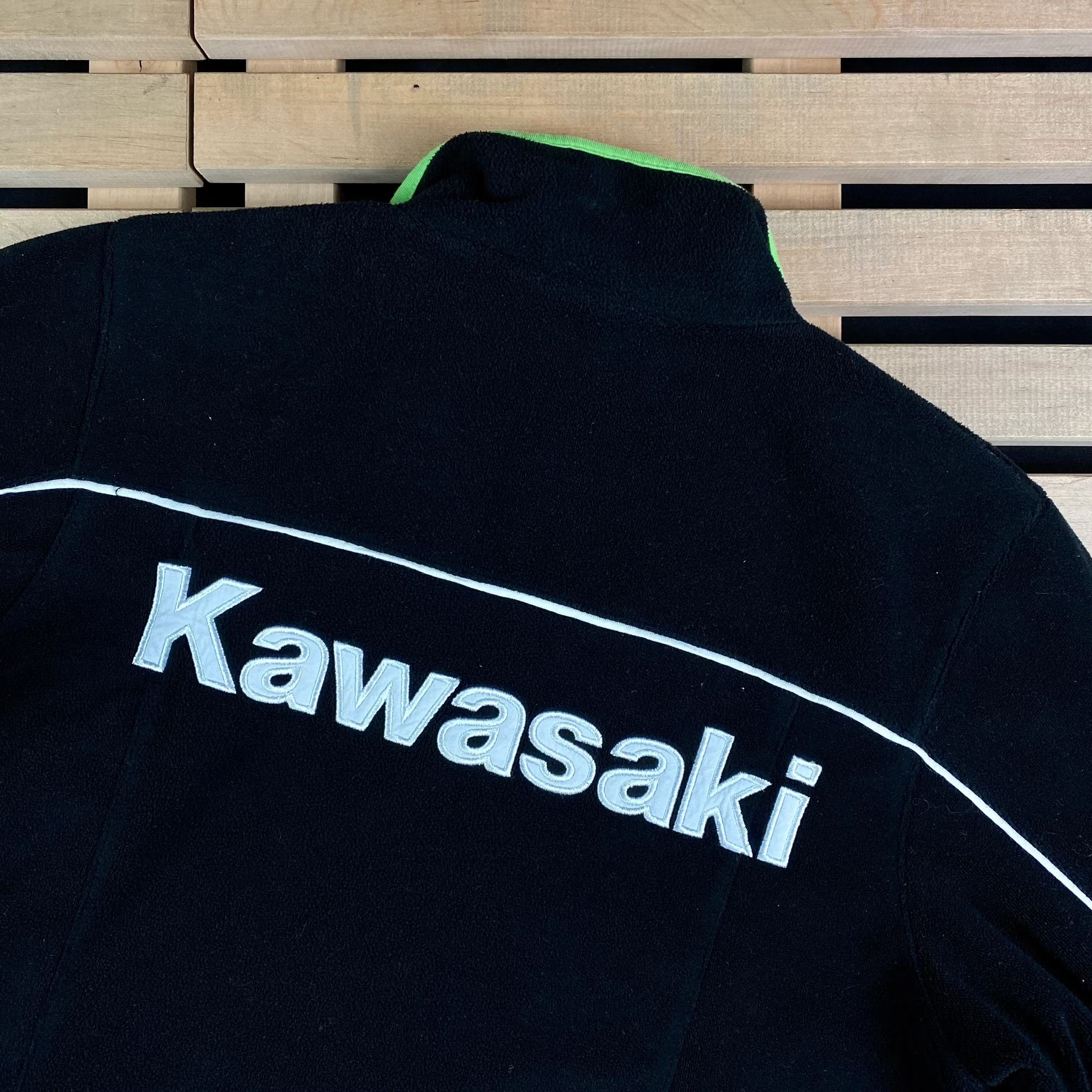 Other Mens Fleece Bomber Jacket Kawasaki Size S/M Size US S / EU 44-46 / 1 - 8 Thumbnail