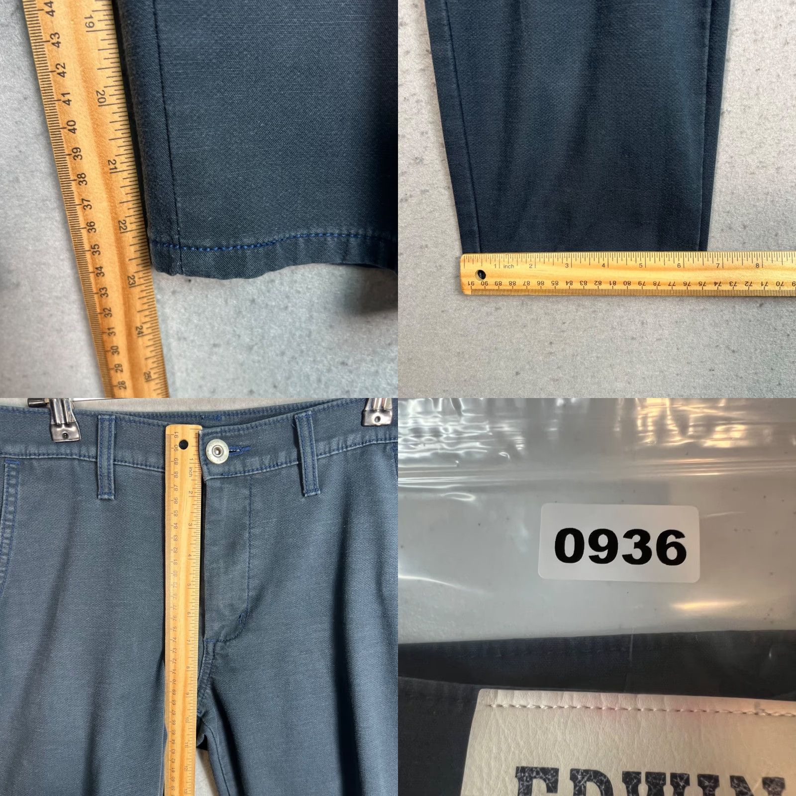 Edwin Edwin Jeans Mens 30 Dark Blue Tapered Denim 5-Pocket Regular Inseam 24 Japan Made Size US 30 / EU 46 - 8 Thumbnail