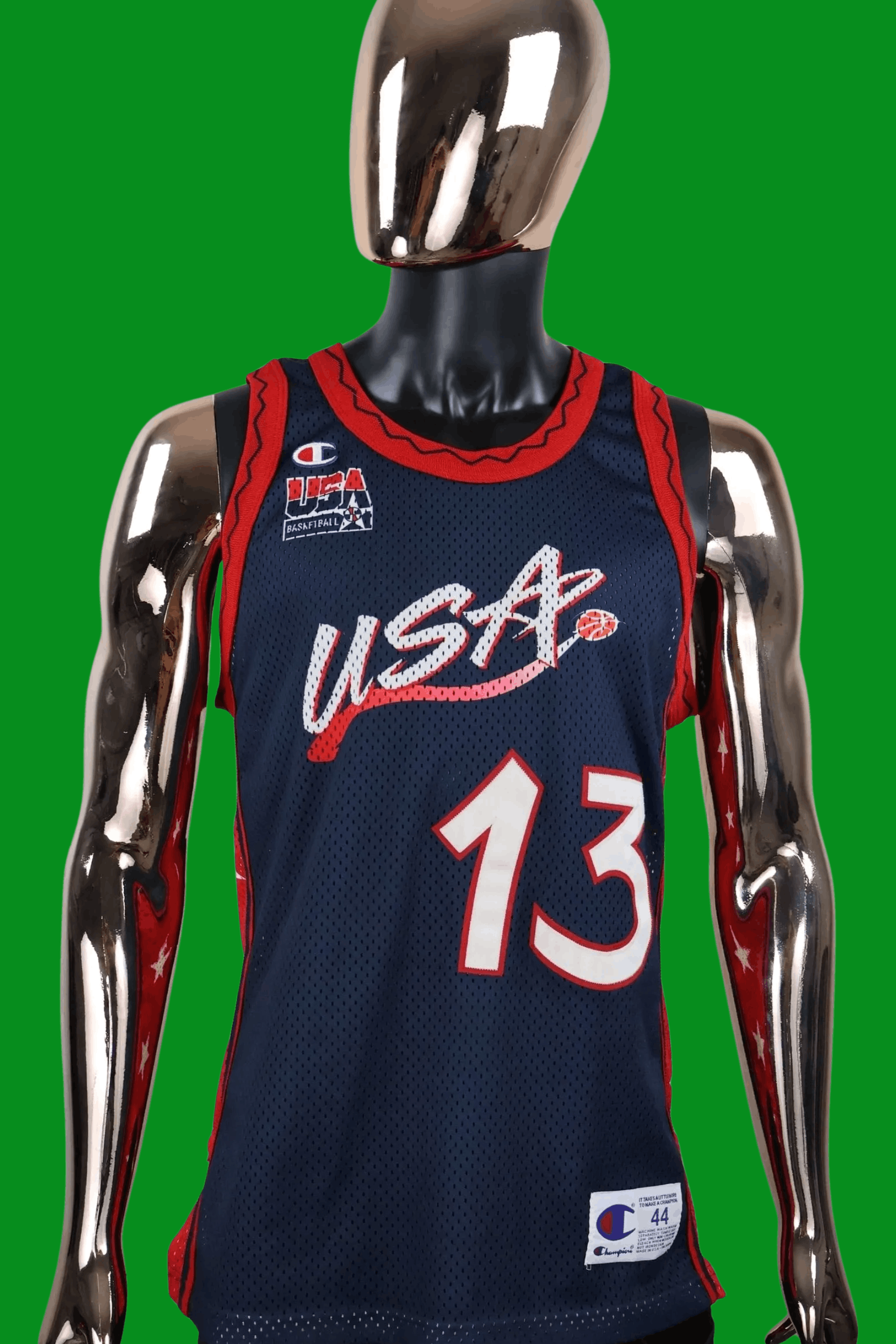 Champion VTG Champion Shaquille O'Neal #13 USA Dream Team II Jersey Size US S / EU 44-46 / 1 - 1 Thumbnail