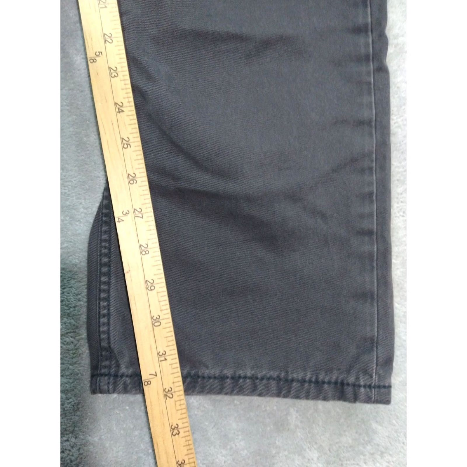 Levi's Levi's 514 Jeans Mens 34x34 Black Denim Slim Straight Mid Rise Dark Wash Stretch Size US 34 / EU 50 - 5 Thumbnail