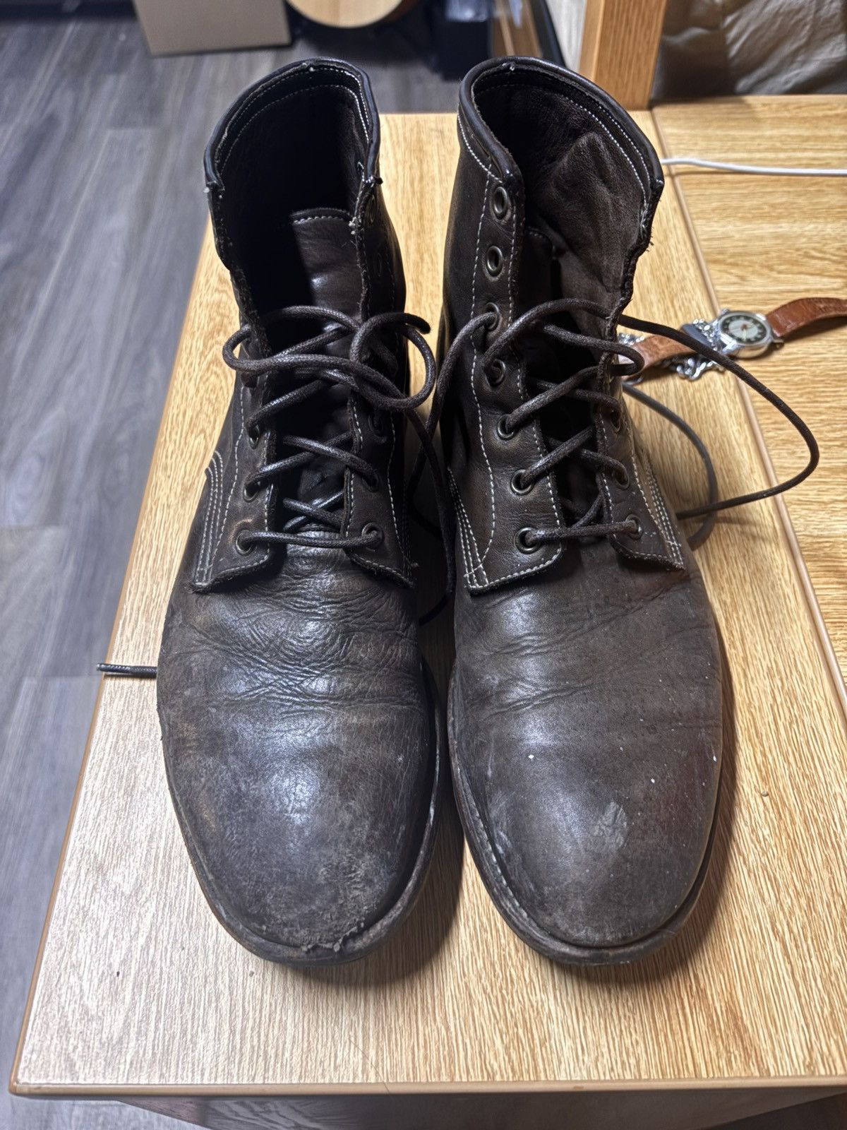 Paul Smith True Vintage Brown Leather Chelsea Boots Made in Italy Size US 10 / EU 43 - 4 Thumbnail
