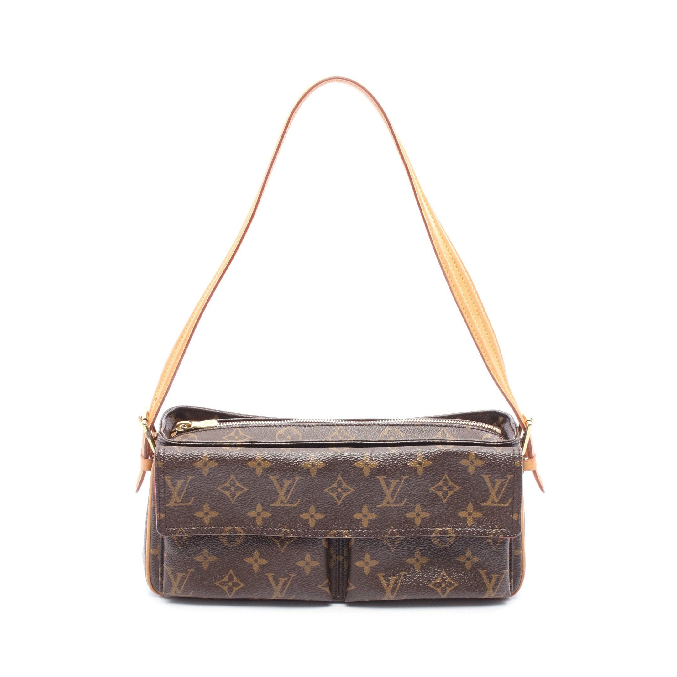 Louis Vuitton Louis Vuitton Vivacite Mm Monogram Shoulder Bag Leather Brown Size ONE SIZE - 1 Thumbnail