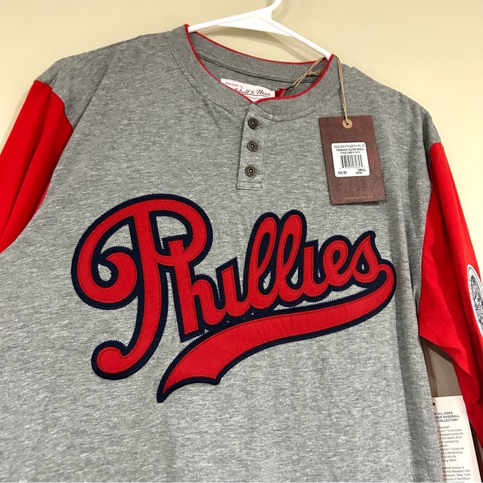 Mitchell & Ness Mitchell & Ness Philadelphia Phillies Baseball Shirt Size US S / EU 44-46 / 1 - 2 Thumbnail