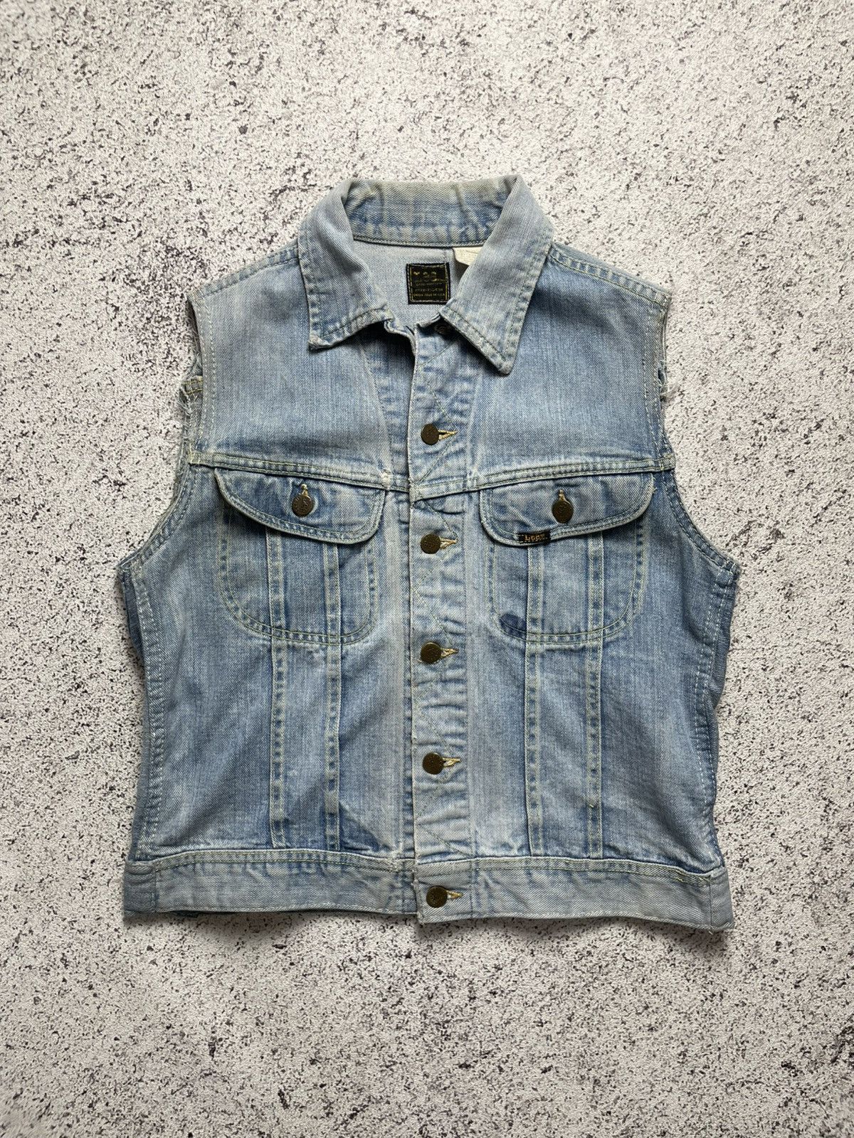 Lee Union made lee riders denim vest vintage denim Size US M / EU 48-50 / 2 - 1 Thumbnail