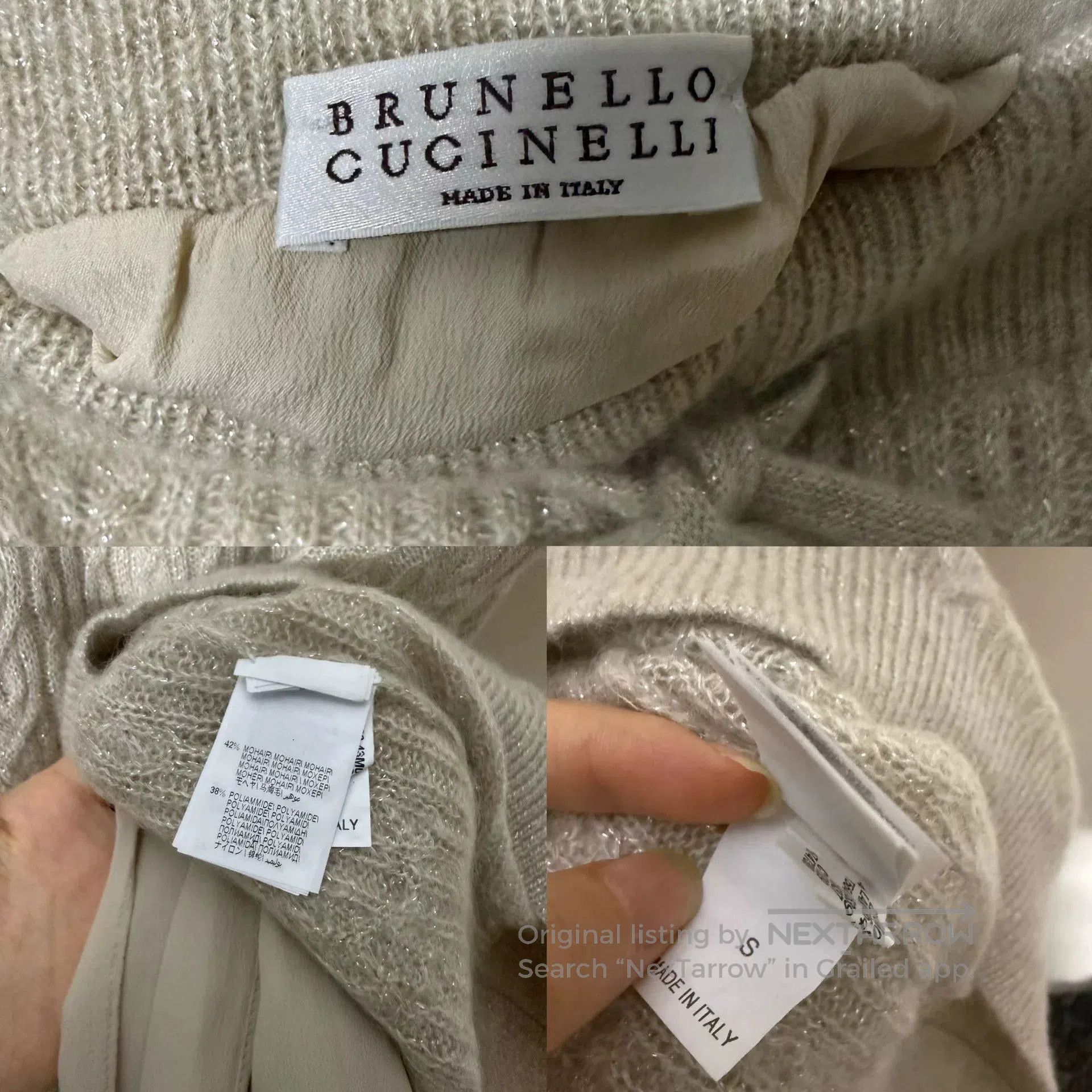 Brunello Cucinelli Brunello Cucinelli Metallic Mohair Skirt S . Size 28" / US 6 / IT 42 - 8 Thumbnail