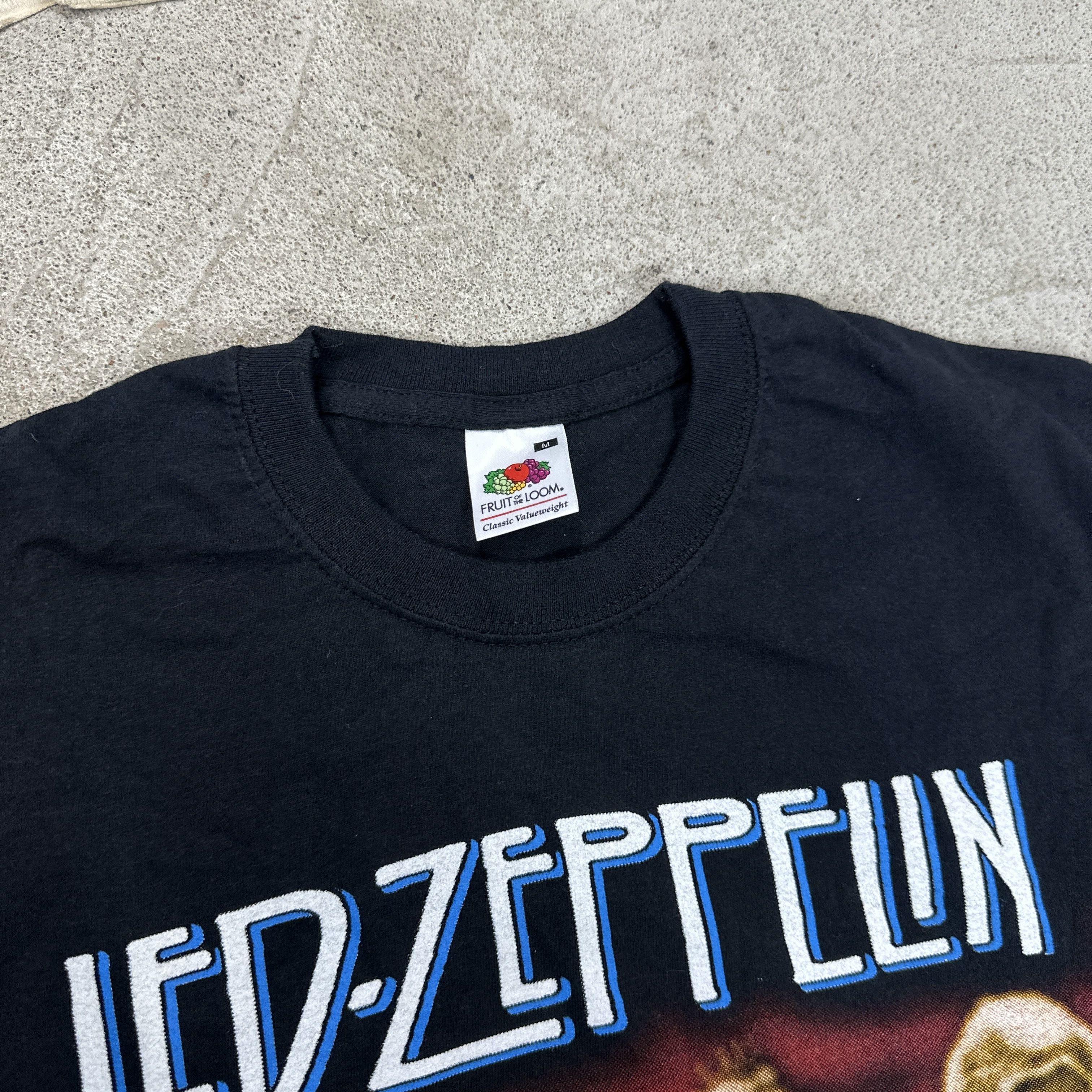 Led Zeppelin × Vintage Vintage Grunge Opium Printed Led Zeppelin T-shirt 00s Size US S / EU 44-46 / 1 - 3 Thumbnail