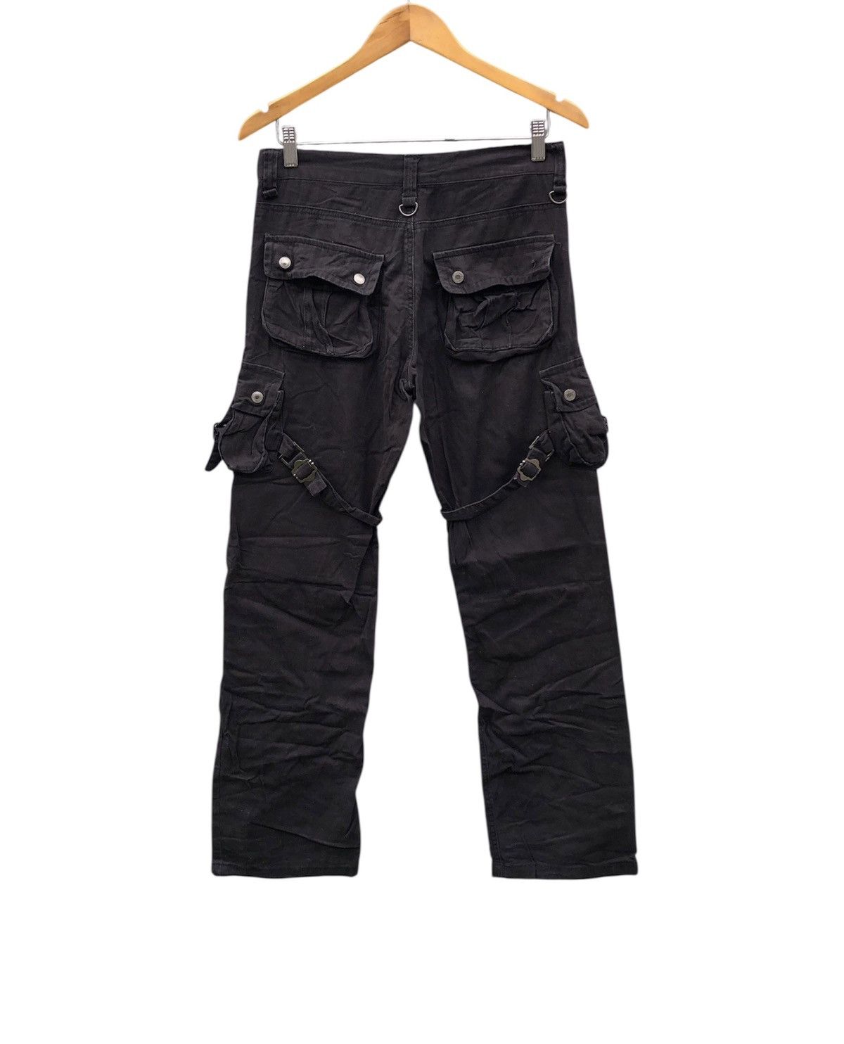 Japanese Brand Lowbox Bondage Cargo Pants y2k Style Size US 31 - 3 Thumbnail