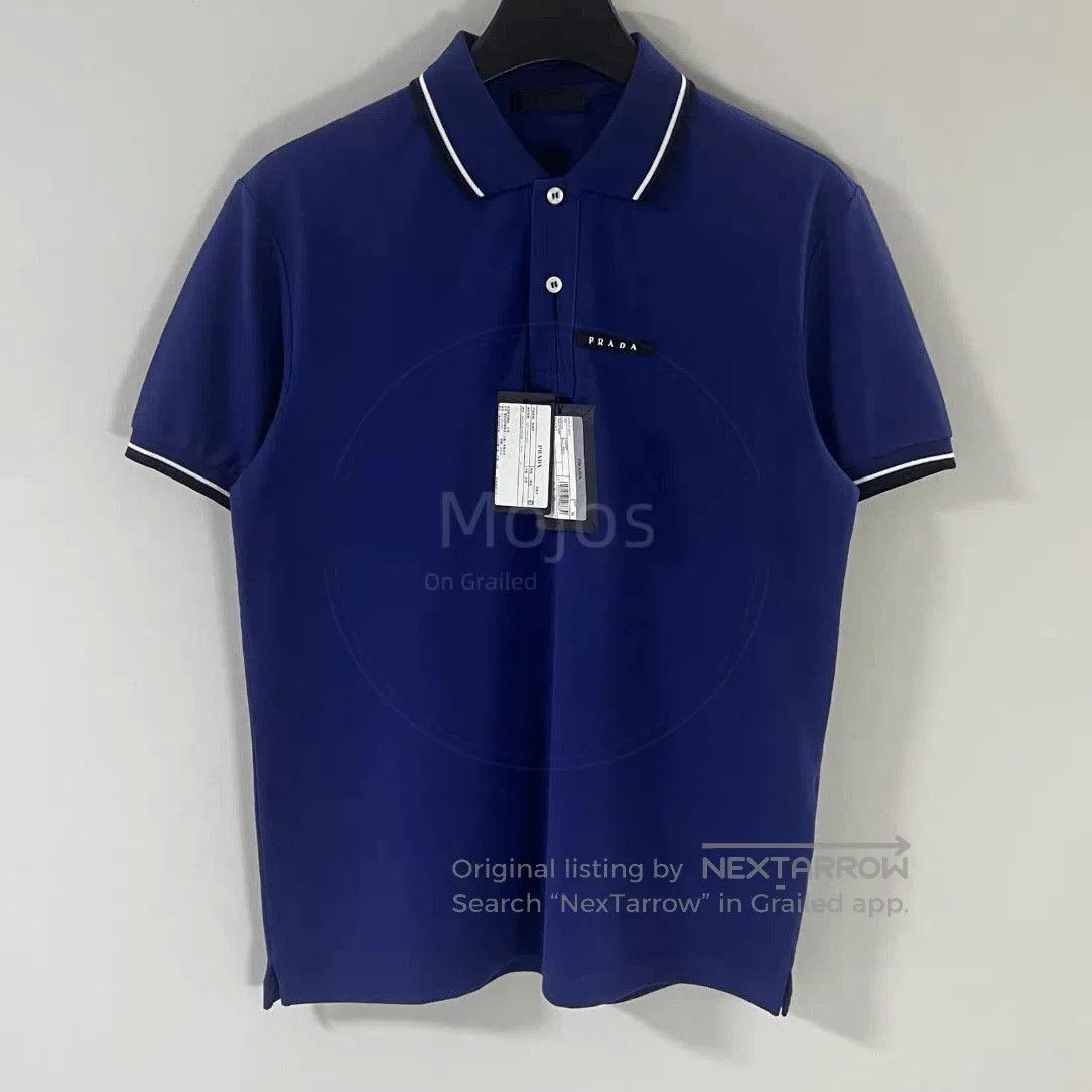 Prada Prada Logo Tag White Line Polo. Size US M / EU 48-50 / 2 - 1 Thumbnail
