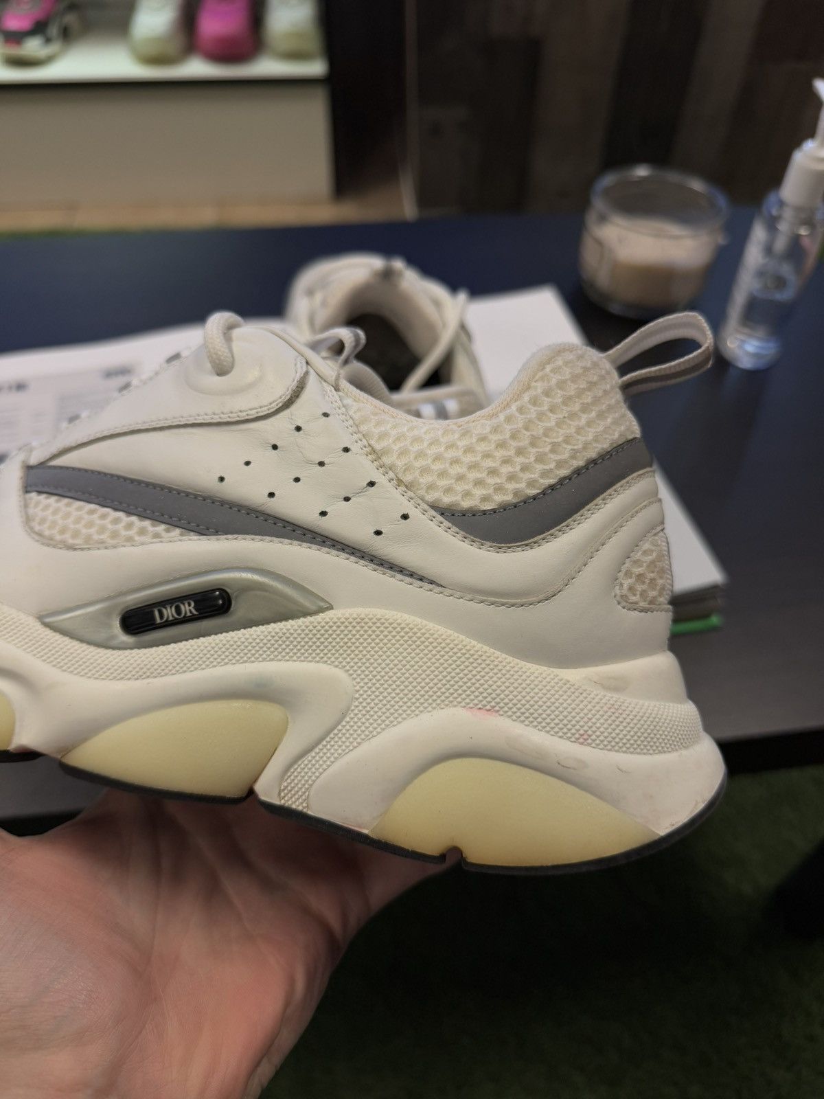 Dior Dior B22 White Low Top Sneakers 43EU/10US Worn Size US 10 / EU 43 - 8 Thumbnail
