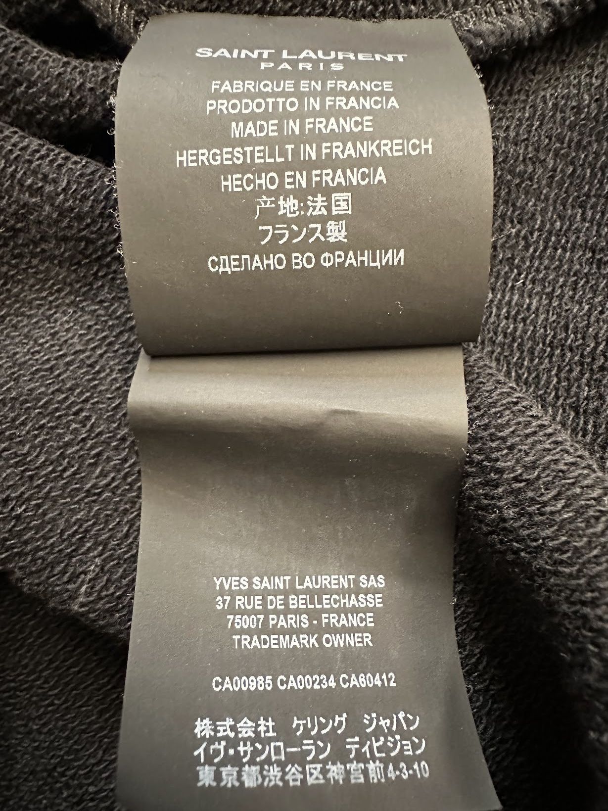 Saint Laurent Paris Saint Laurent Logo Hoodie Size US S / EU 44-46 / 1 - 5 Thumbnail