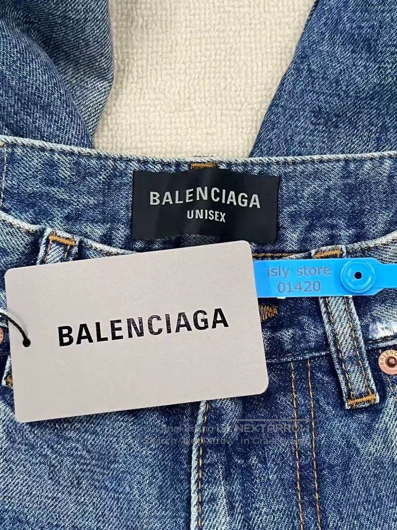 Balenciaga Balenciaga size XXS Slash Destroyed Denim Jeans Size US 27 - 5 Thumbnail