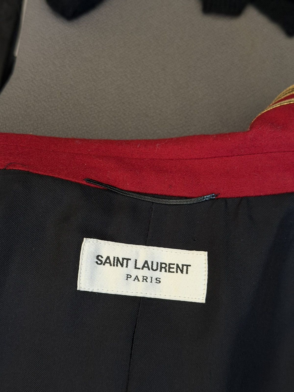 Saint Laurent Paris FW16 Palladium Officer Napoleon Blazer 46 Size US S / EU 44-46 / 1 - 5 Thumbnail