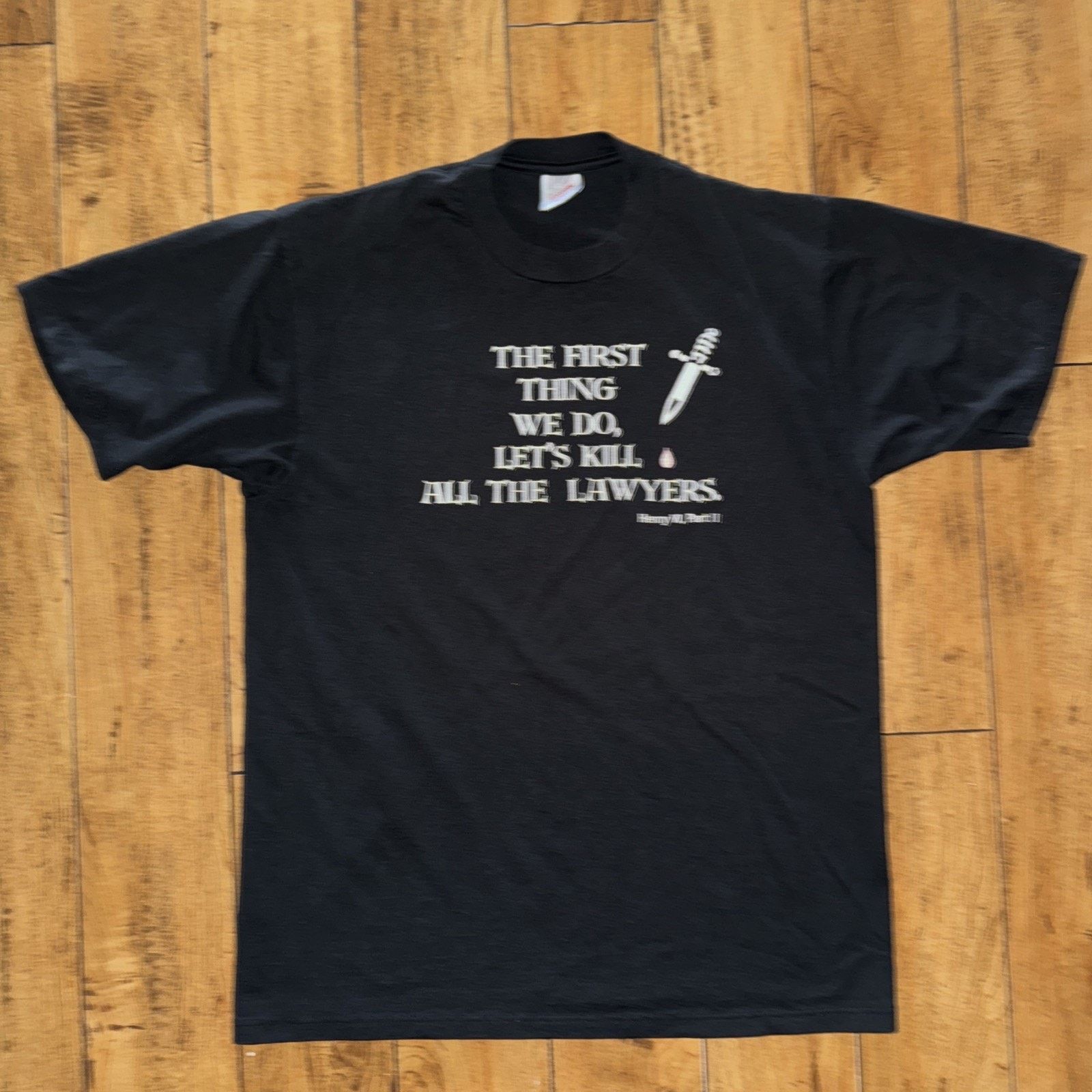 Vintage Vintage Shakespeare Quote T-Shirt Black Large 21x28 Size US L / EU 52-54 / 3 - 1 Thumbnail