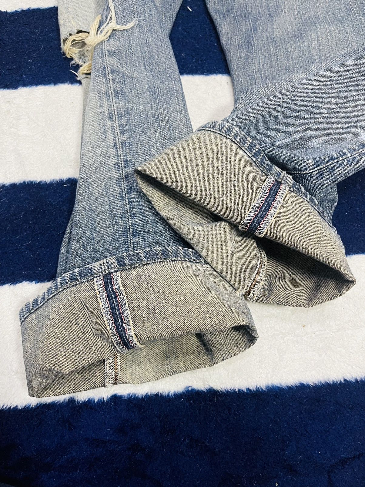 Edwin × Japanese Brand Distressed Edwin Jeans (11) Size US 30 / EU 46 - 7 Thumbnail