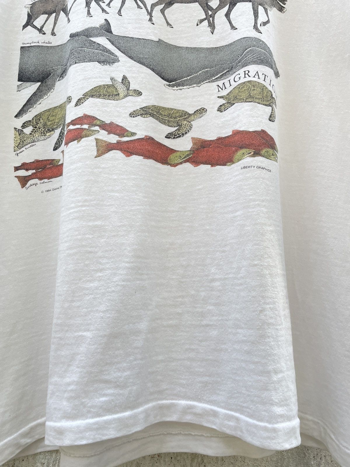 Hanes × Vintage Vintage 90s Liberty Graphics 1994 Diana Dee Tyler T Shirt Size US L / EU 52-54 / 3 - 12 Thumbnail