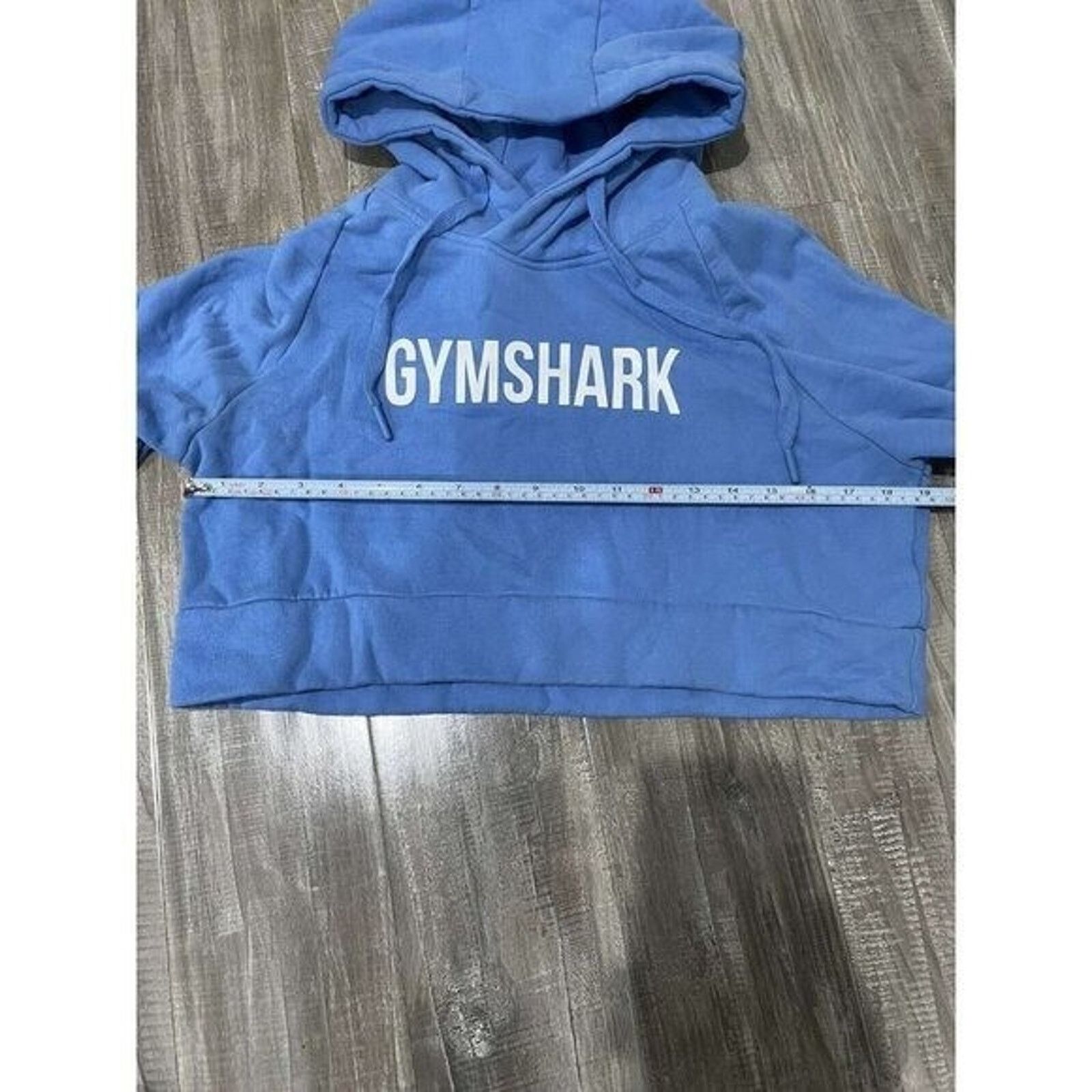 Gymshark Gymshark Women Cropped Hoodie Blue Y2K Size Small A001395 Size S / US 4 / IT 40 - 3 Thumbnail