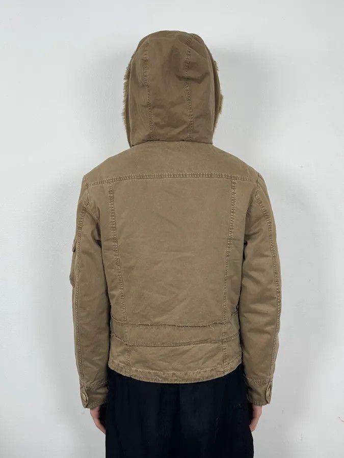 Daniele Alessandrini 2000s Daniele Alessandrini Military Beige Fur Hooded Jacket Size US S / EU 44-46 / 1 - 5 Thumbnail