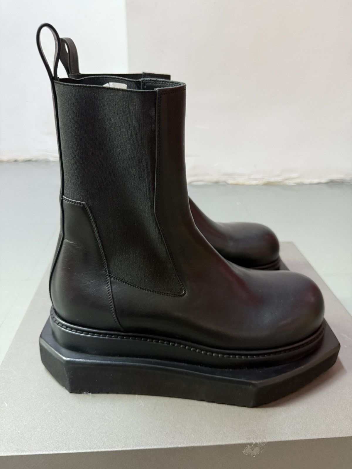 Rick Owens Rick Owens Beatle Turbo Cyclops Black Boots | Grailed