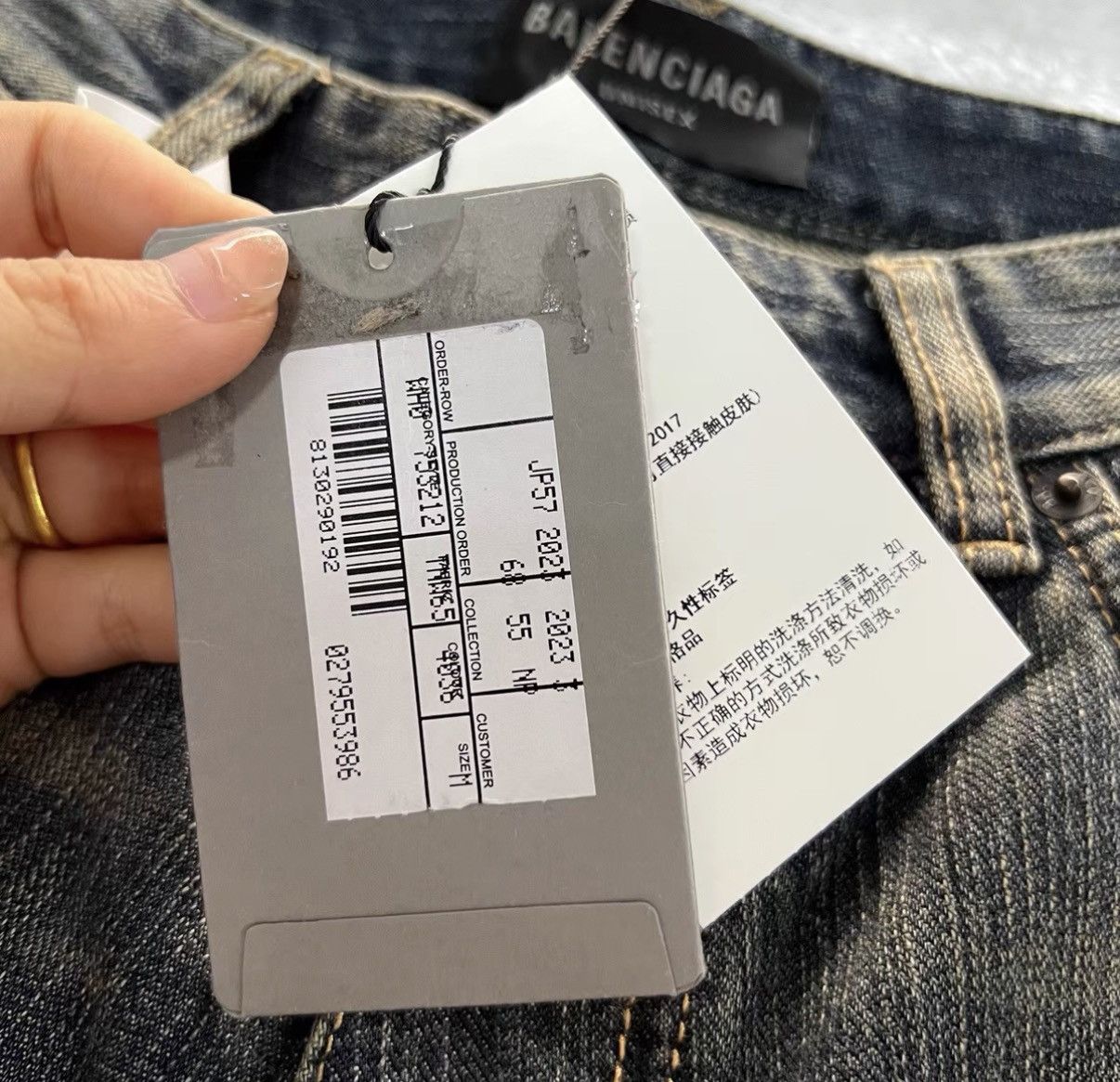 Balenciaga Balenciaga Blue Vintage Washed Jeans J41 Size US 34 / EU 50 - 4 Thumbnail
