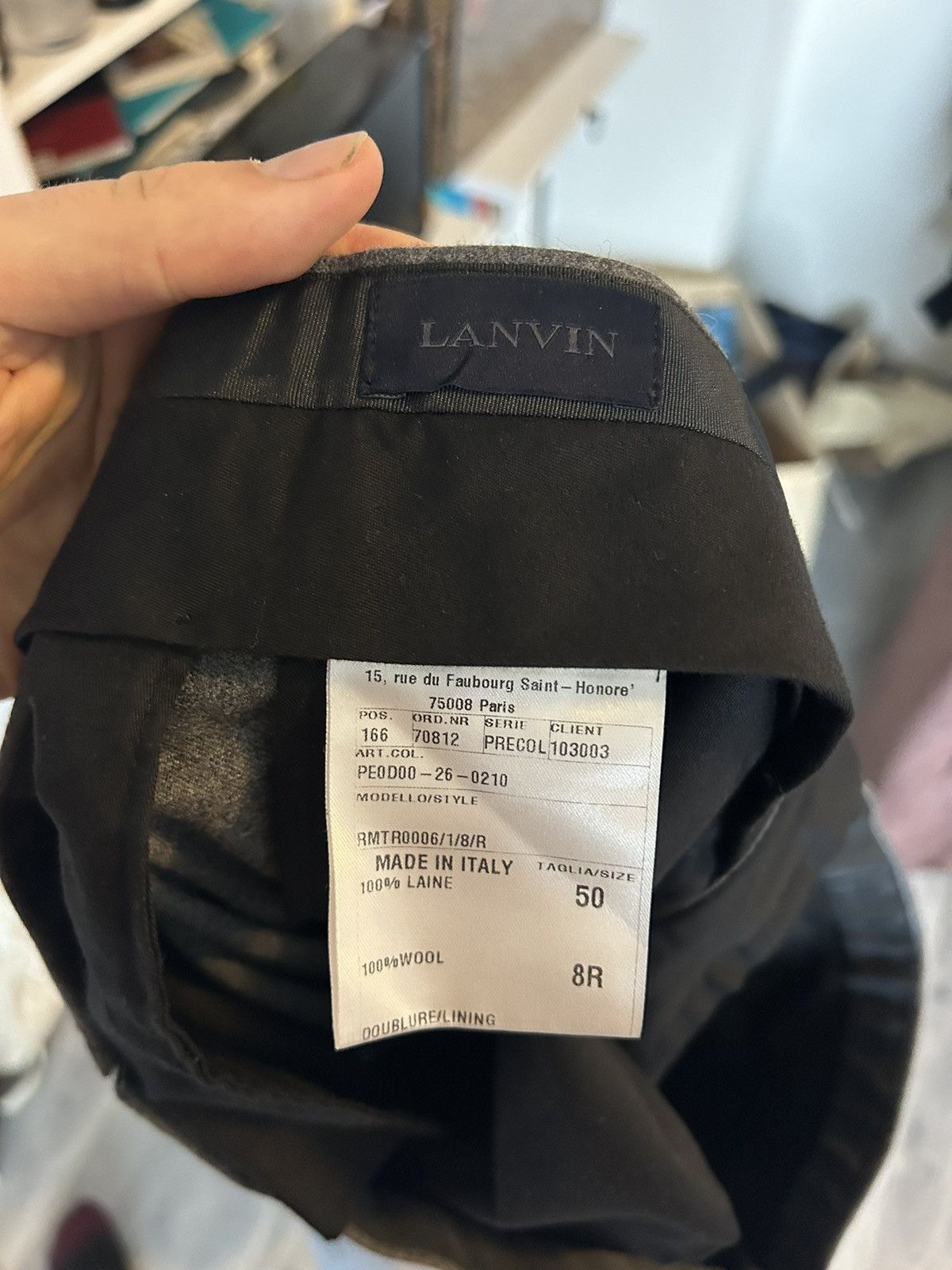 Lanvin Lanvin Wool Trousers - Size 50 Size US 34 / EU 50 - 9 Thumbnail