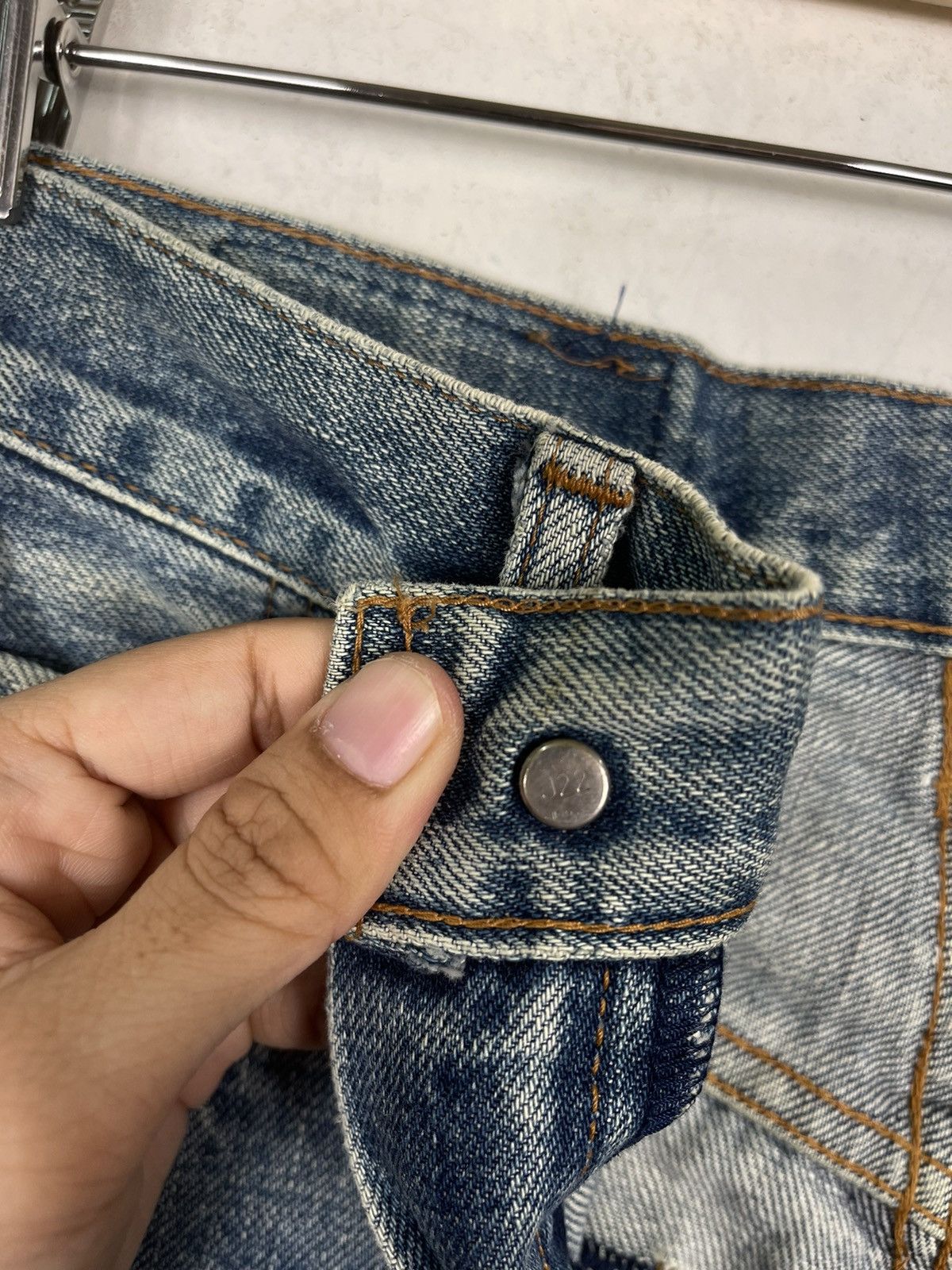 Levi's × Levi's Vintage Clothing Levis Zipper Fly Faded Blue Big E Flare Jeans Size US 30 / EU 46 - 15 Thumbnail