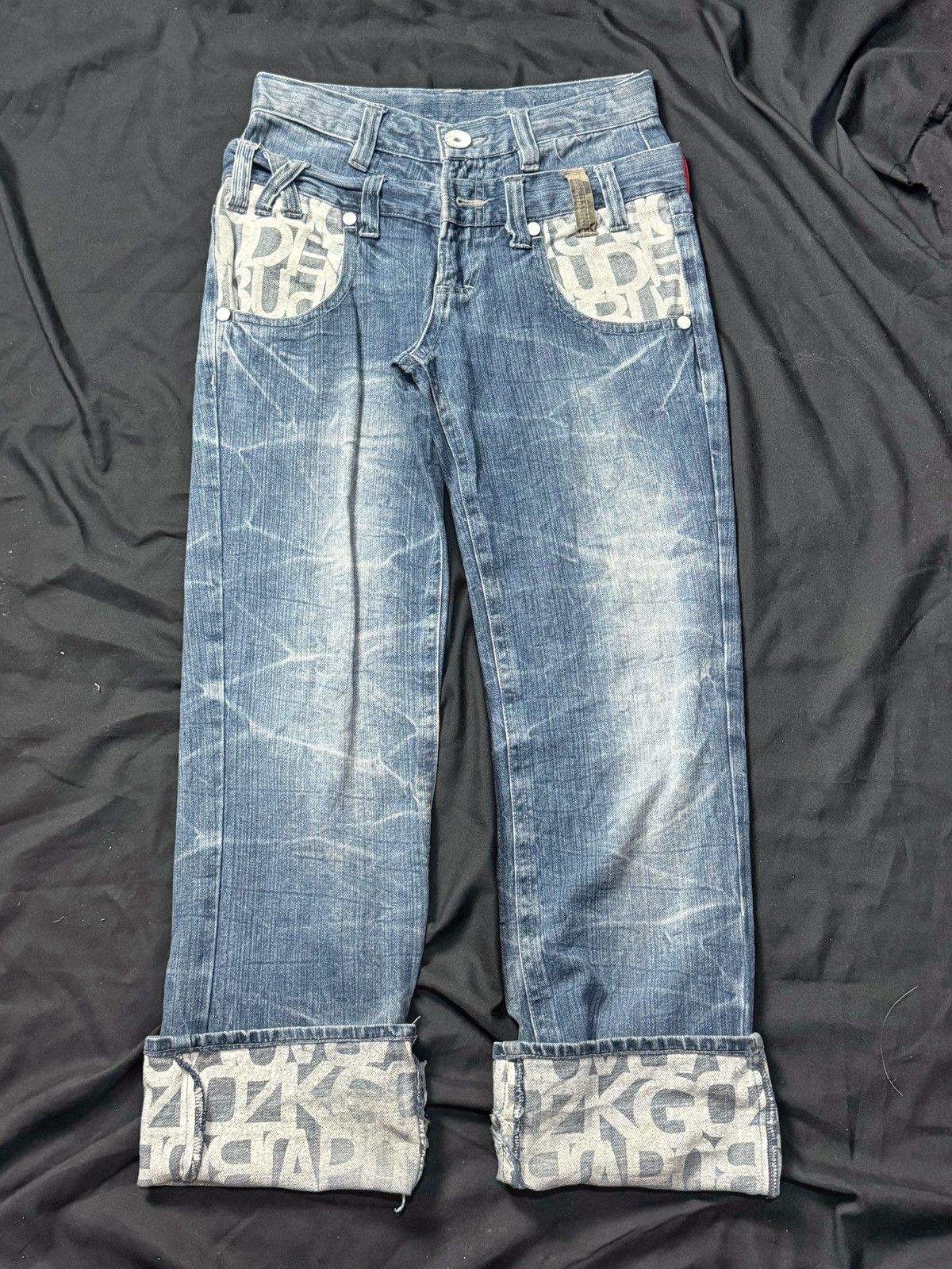 Tornado Mart Double Waist Sirmione Poem Japanese Denim PPFM Styled Size US 29 - 2 Thumbnail