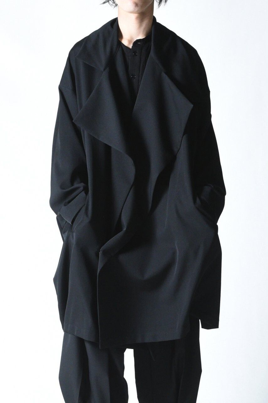 Yohji Yamamoto black oversized wool coat by Yohji Yamamoto Size US M / EU 48-50 / 2 - 1 Thumbnail