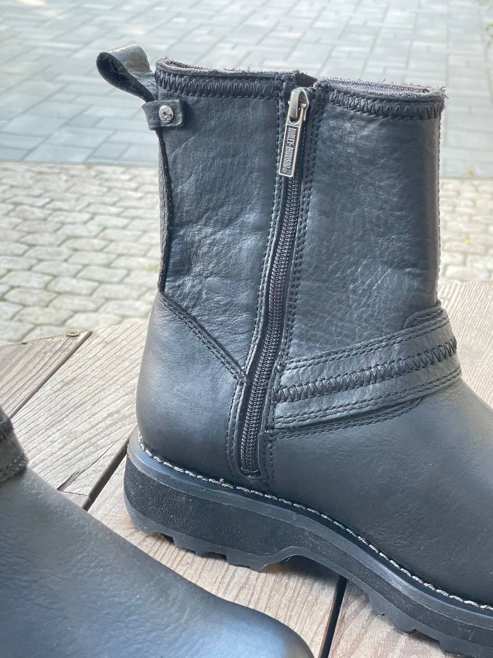 Harley Davidson Harley Davidson Richton Leather Strap Black Boots Size US 7 / EU 40 - 11 Thumbnail