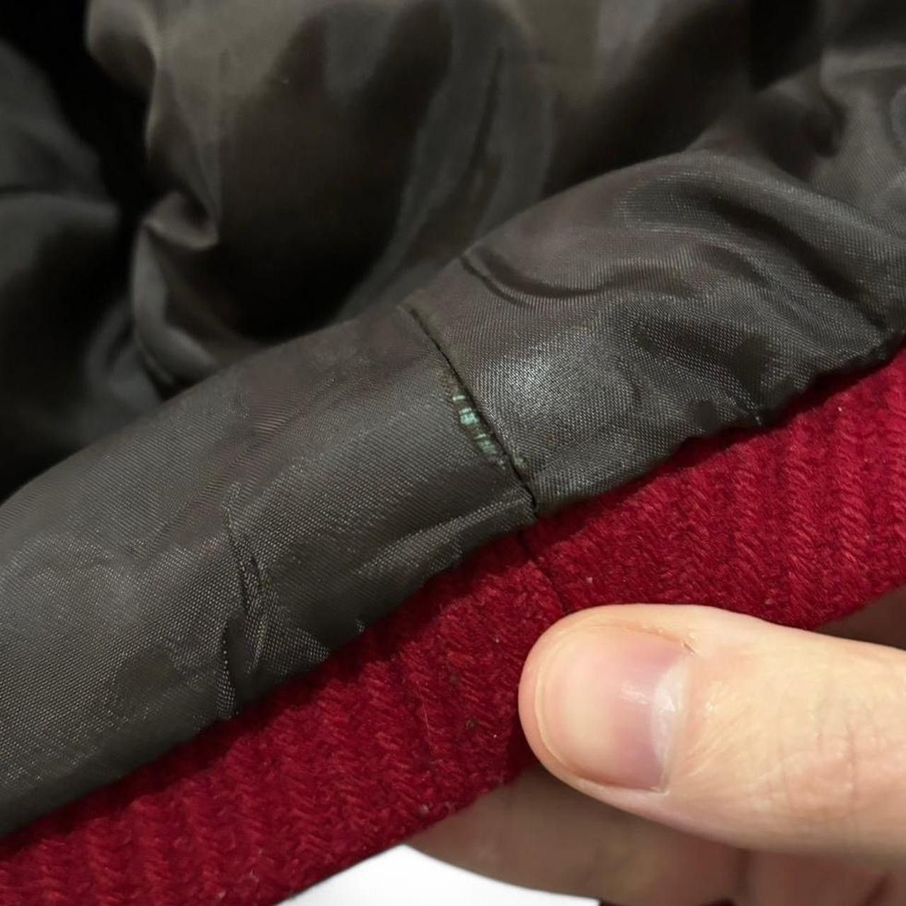 Designer × Soia & Kyo Vintage Red Wool Big Belt Mid Length Jacket Size S / US 4 / IT 40 - 5 Thumbnail