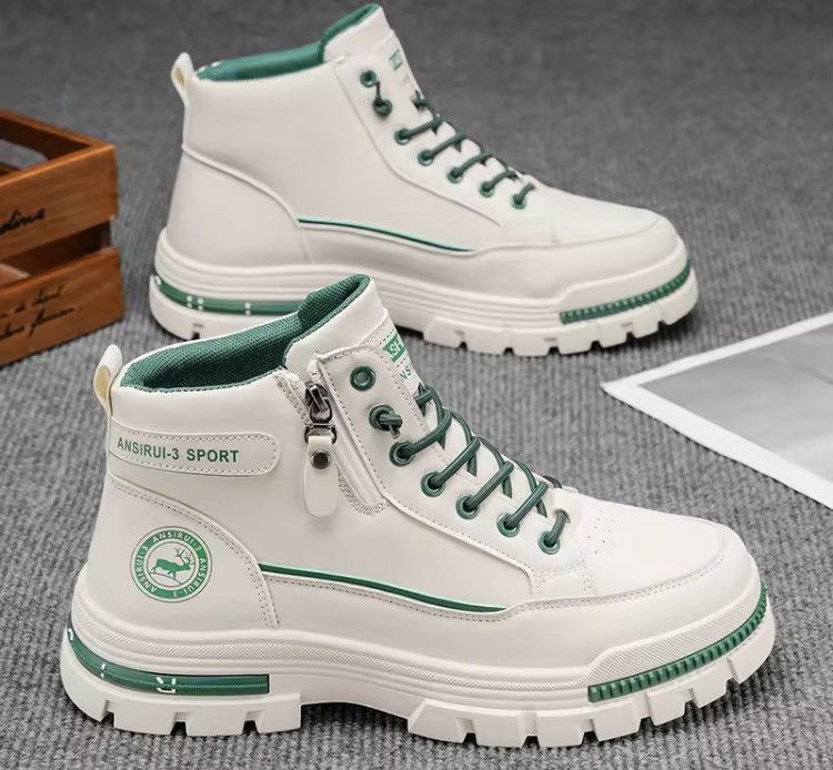 Japanese Brand PVC Utility Mid-Top Sneakers Shoe Size US 7 / EU 40 - 3 Thumbnail