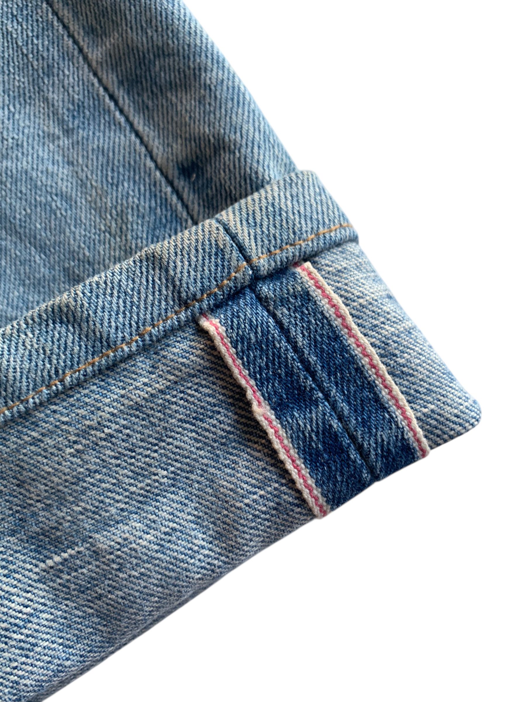 Kapital VINTAGE EDWIN 505X SELVEDGE BAGGY FADED DISTRESSED DENIM Size US 33 - 12 Thumbnail