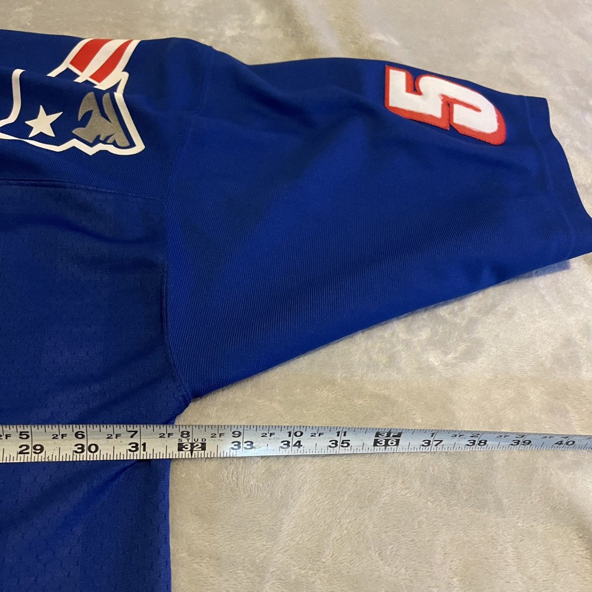 Mitchell & Ness New England Patriots Jersey Men 4XL Blue 1996 Tedy Bruschi Size US XXL / EU 58 / 5 - 8 Thumbnail
