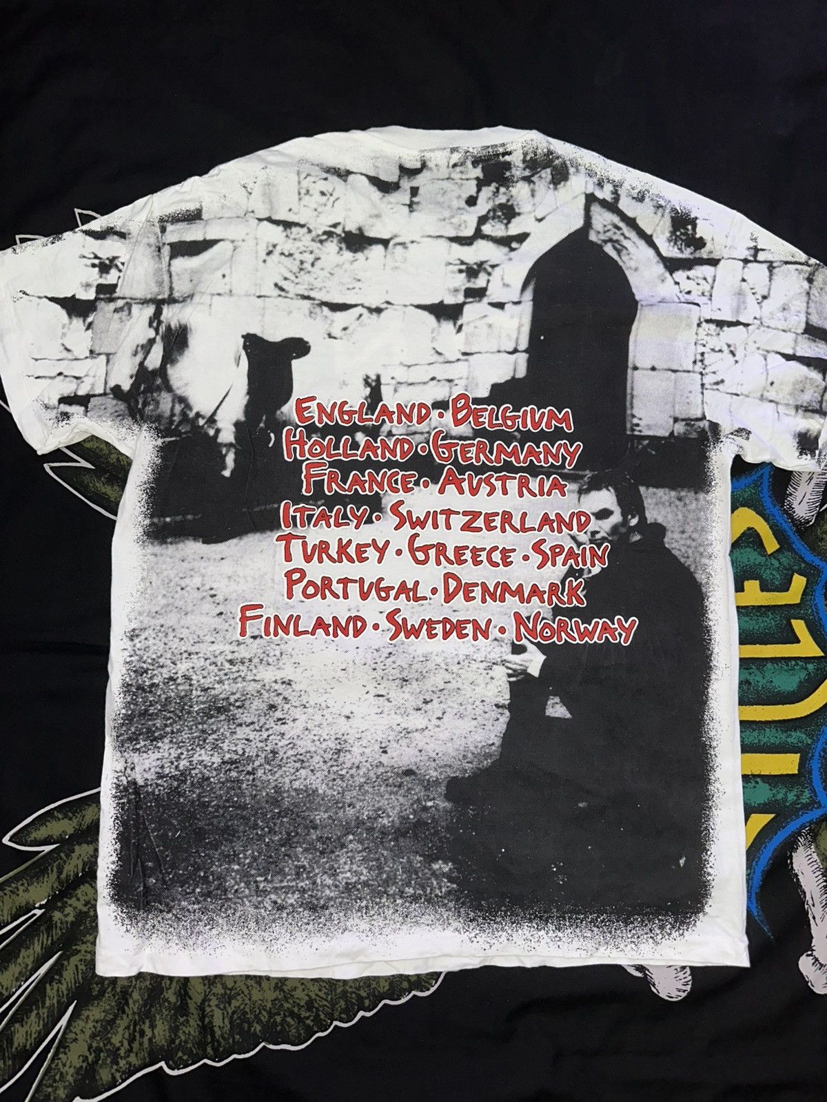 Sting Vintage Rare Sting Tour Tee 1993 90’s rock band Size US XL / EU 56 / 4 - 2 Thumbnail