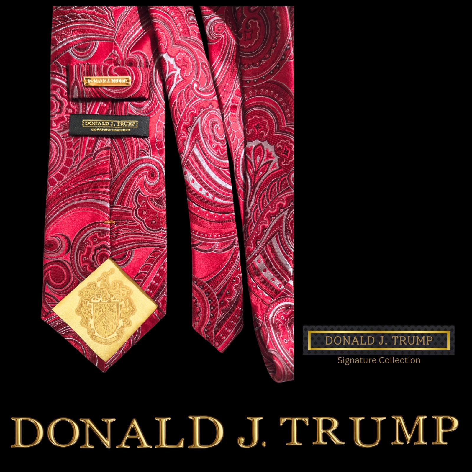 Designer NEW Donald J. Trump Signature Collection Necktie Paisley Size ONE SIZE - 3 Thumbnail