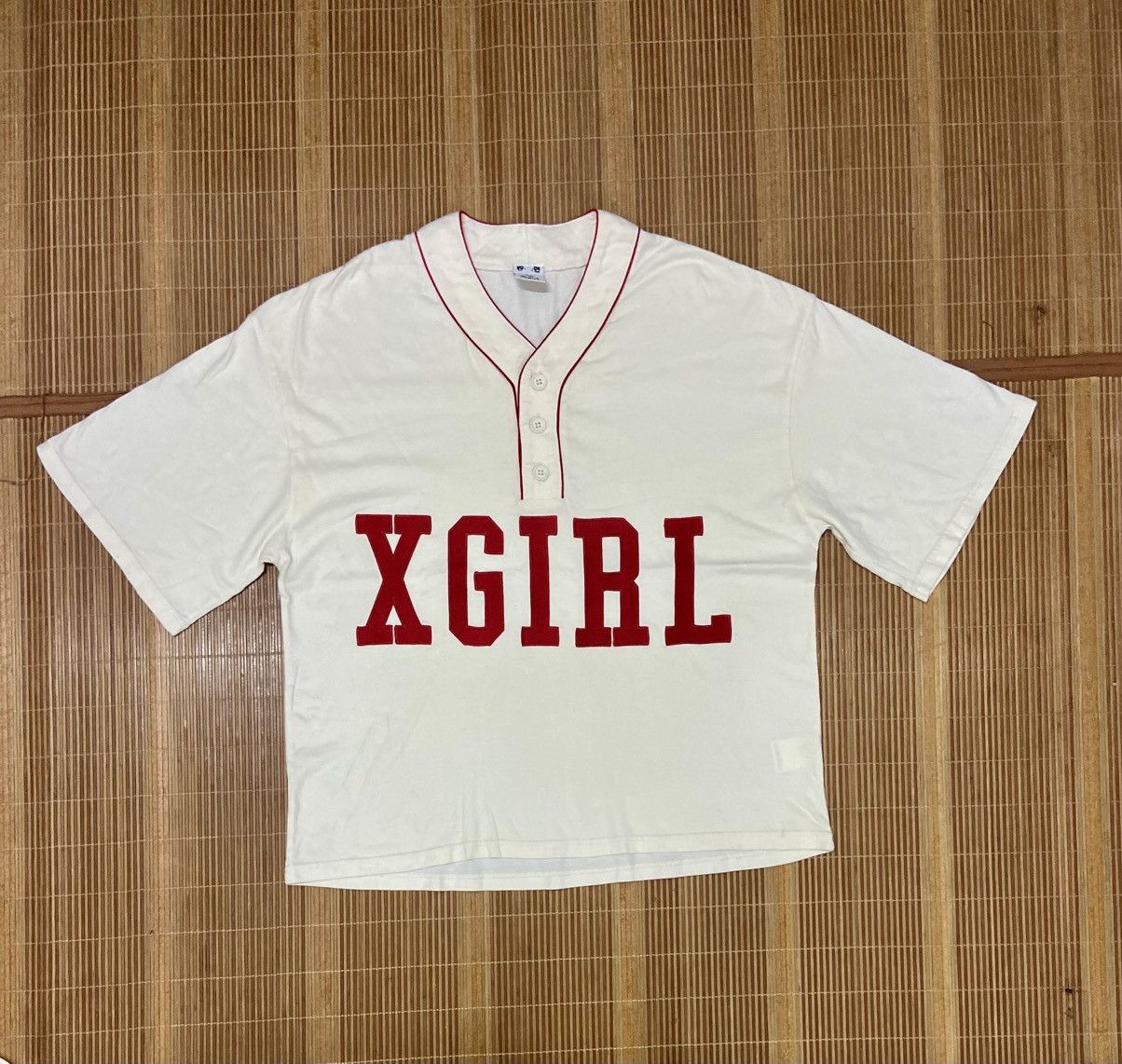 X-Girl X GIRL BAGGY BASEBALL SHIRT Size ONE SIZE - 1 Thumbnail