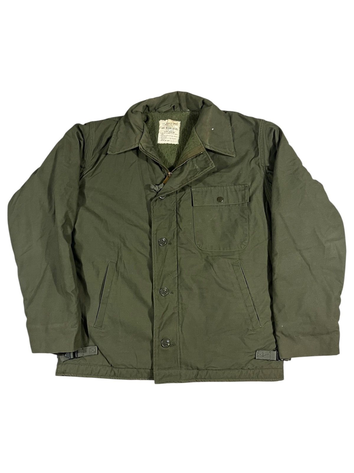 Vintage Vintage A2 Deck Jacket Faded Green Size US M / EU 48-50 / 2 - 1 Thumbnail