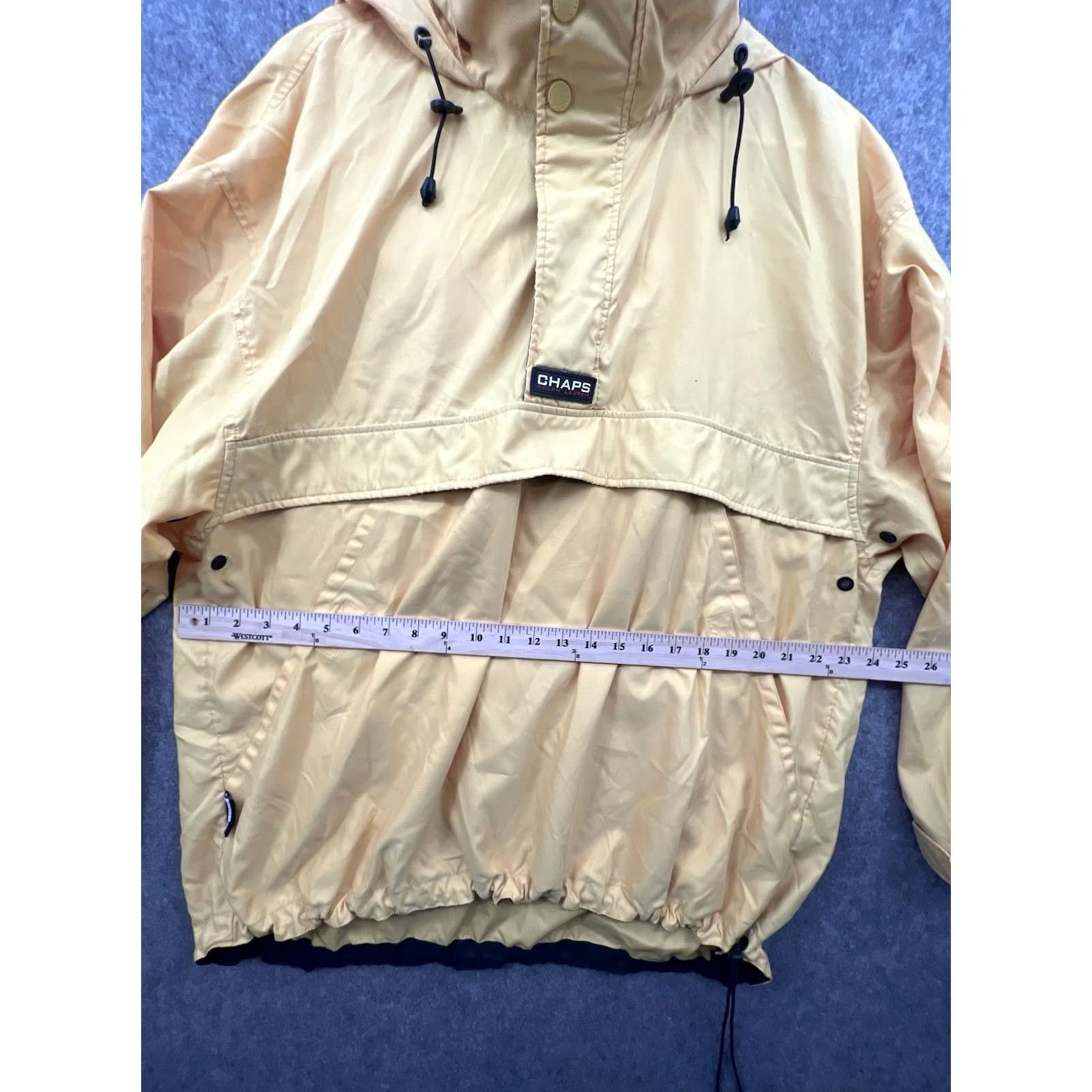 Chaps VINTAGE Chaps Ralph Lauren Yellow Black Pullover Jacket Windbreaker Hooded XL Men Size US XL / EU 56 / 4 - 2 Thumbnail