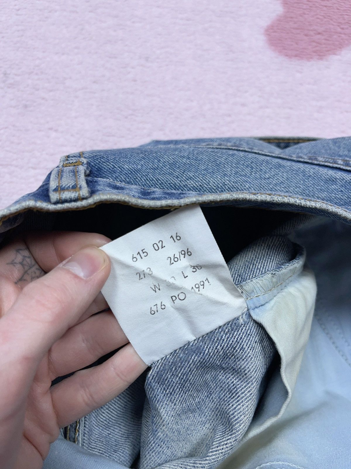 Levi's Vintage Clothing × Vintage ➕ sick distressed Levi’s 615 vintage straight blue jeans Size US 30 / EU 46 - 4 Thumbnail