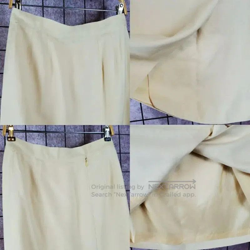 Dior Dior Midi Skirt in Light Yellow Linen Blend . Size 27" / US 4 / IT 40 - 1 Thumbnail