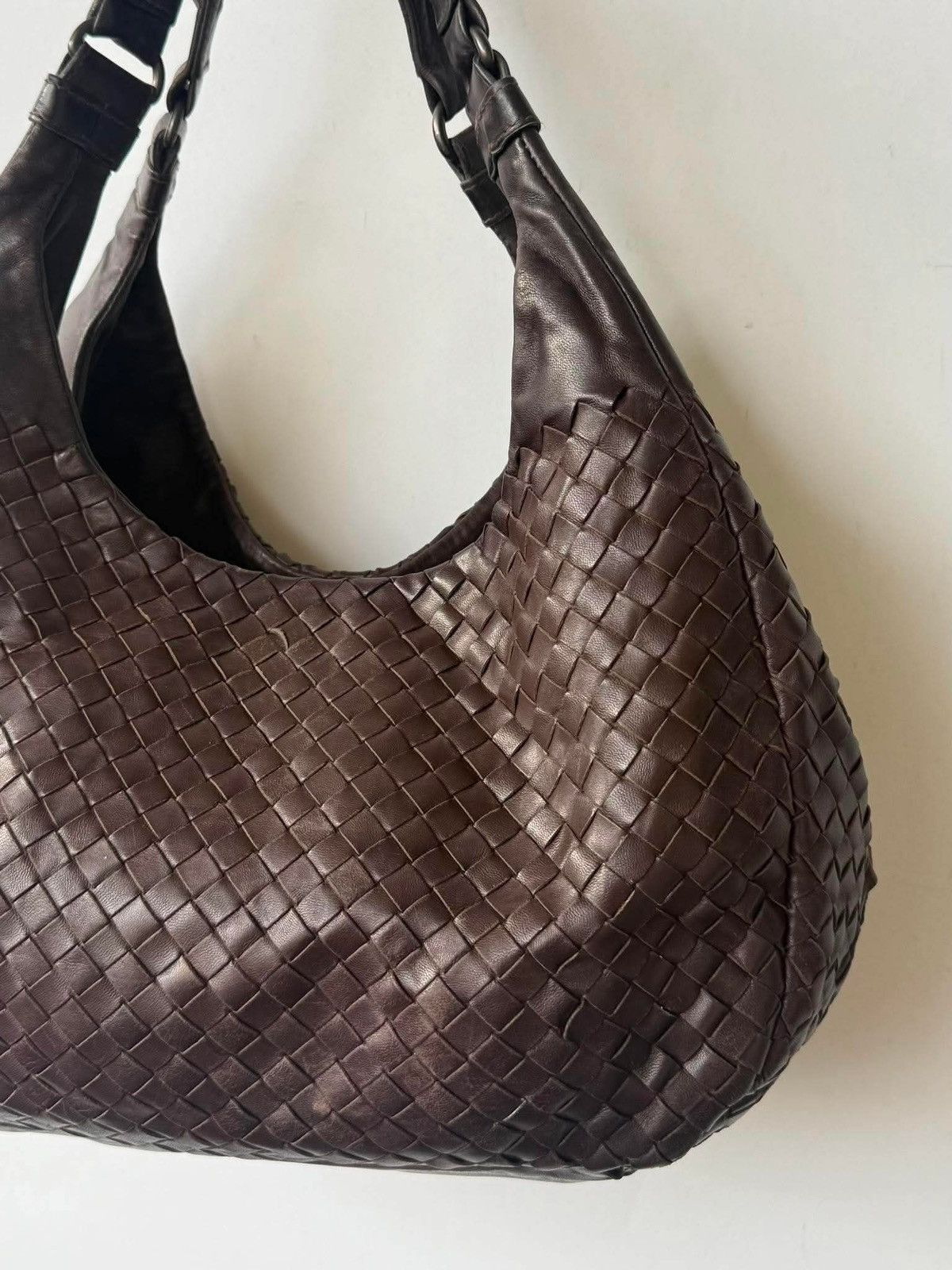 Bottega Veneta Bottega Veneta Ebano Woven Leather Campana Bag Size ONE SIZE - 6 Thumbnail