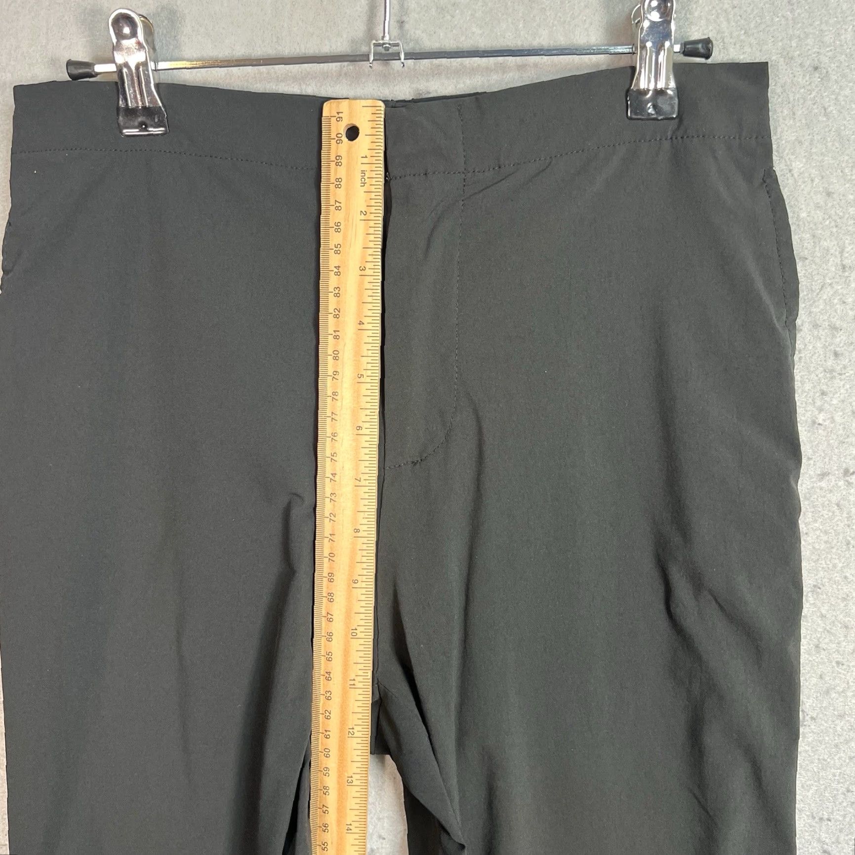Mango VINTAGE Mango Pants Womens Small Black Tapered Leg Stretch Size 28" / US 6 / IT 42 - 7 Thumbnail