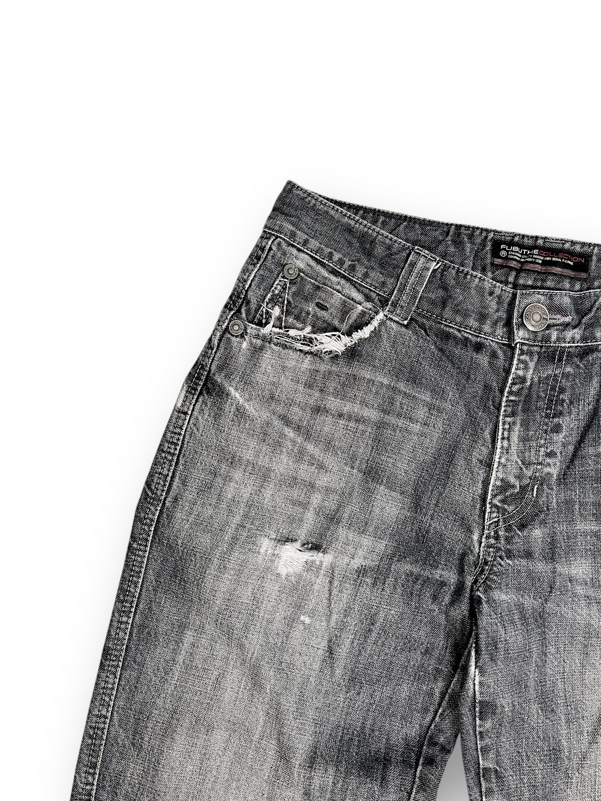 Fubu Fubu Collection Vintage Distressed Denim Pants Size US 31 - 7 Thumbnail