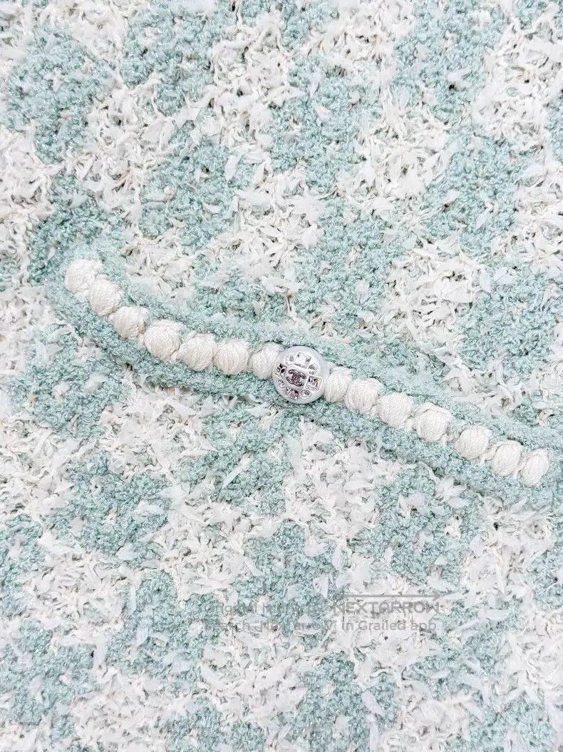 Chanel Chanel White tassel chessboard checkered tweed diamond buc Size XS / US 0-2 / IT 36-38 - 4 Thumbnail