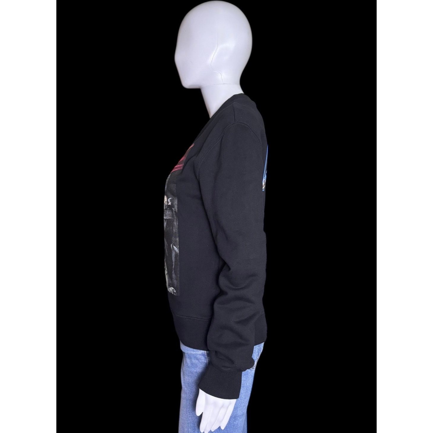 Off-White 2020 Off-White Caravaggio Painting Slim Crewneck Sweatshirt Size US XXS / EU 40 - 4 Thumbnail