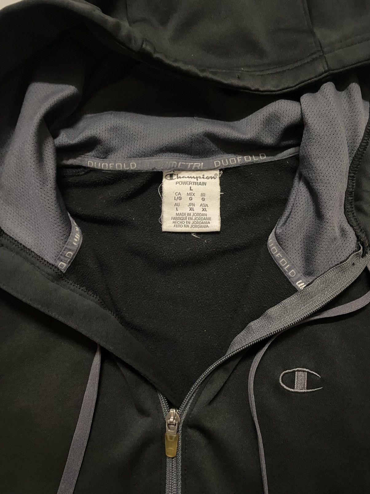 Champion Vintage Champion zip-up black hoodie #hoodie Size US L / EU 52-54 / 3 - 5 Thumbnail