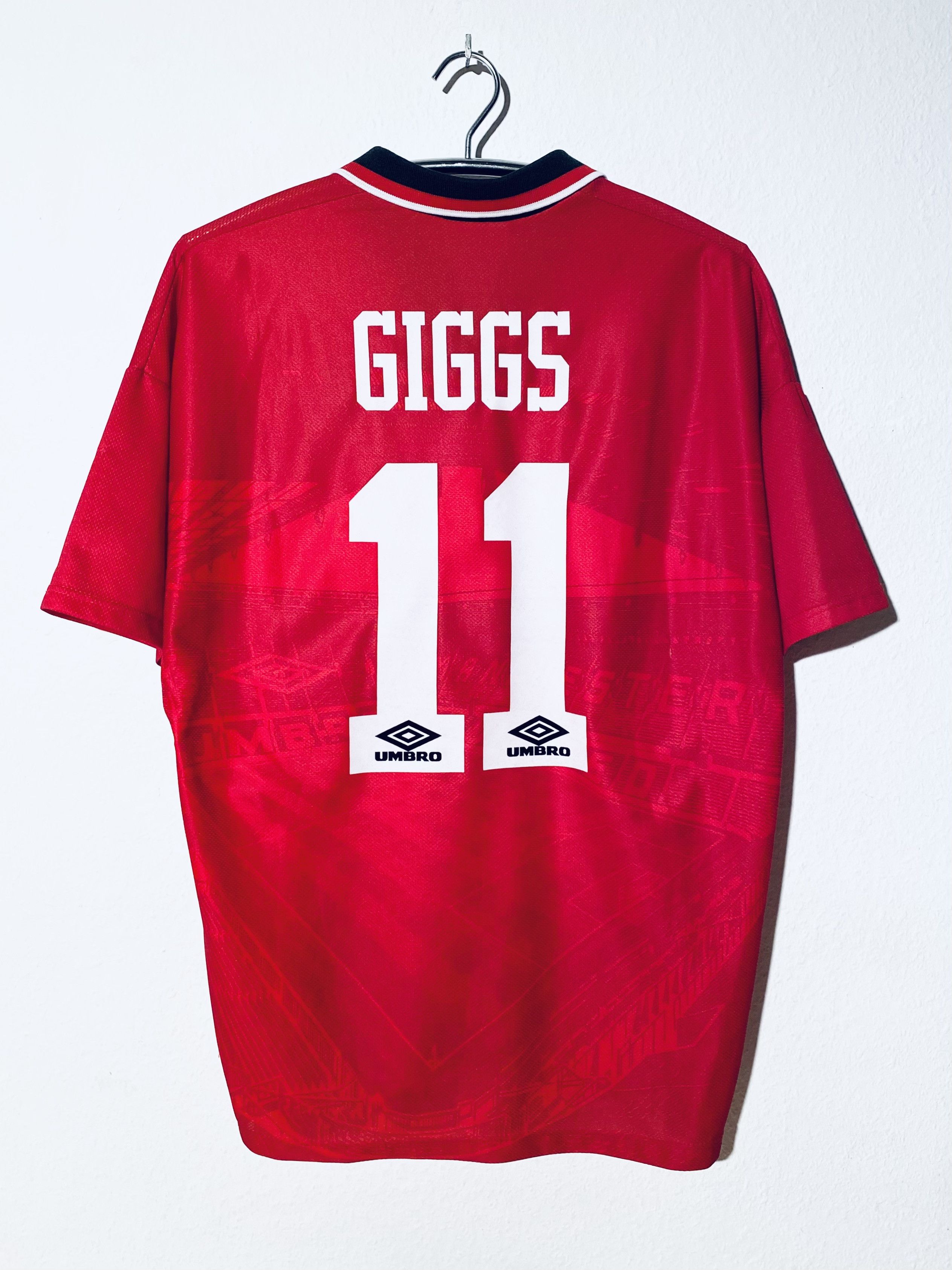 Umbro Manchester United Giggs Home Jersey Shirt 1994 - 1996 Size US L / EU 52-54 / 3 - 1 Thumbnail